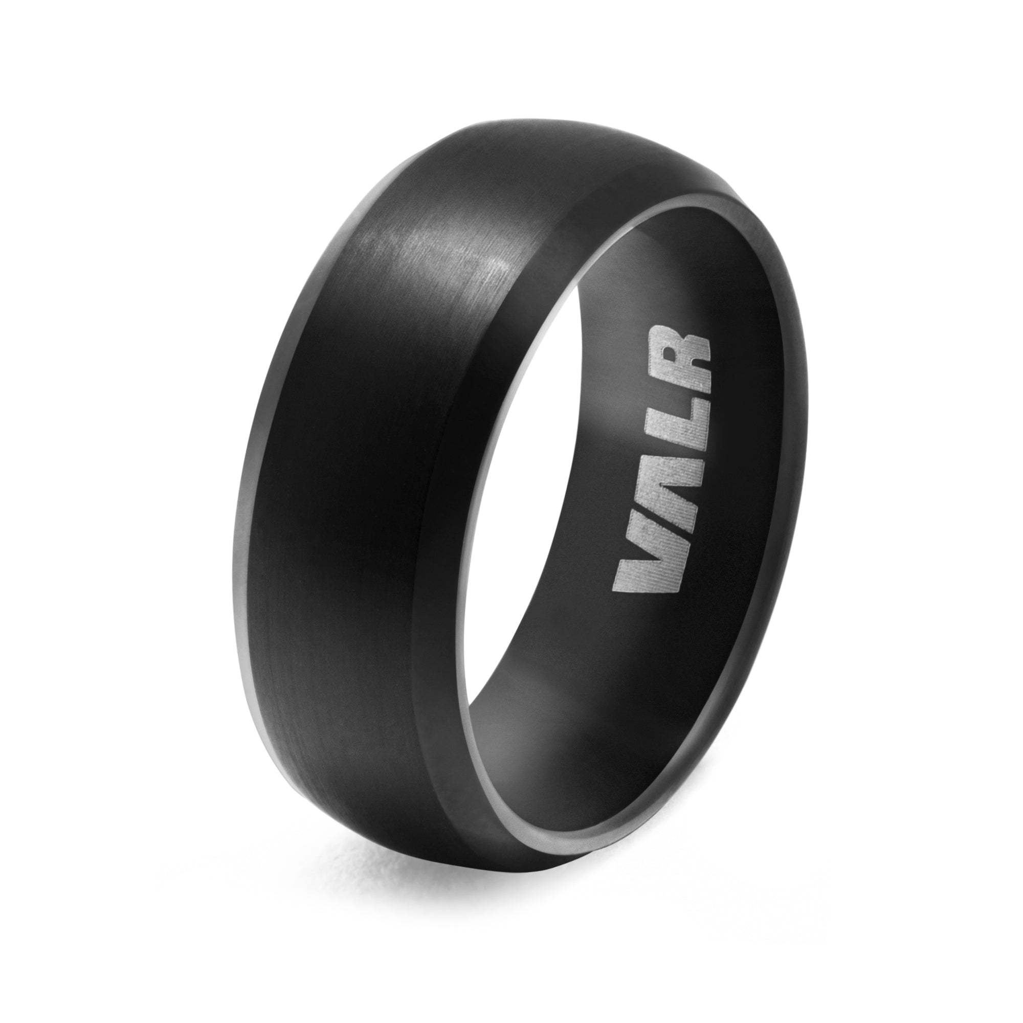 Matte Finish Black Tungsten Band Ring | The Vulcan Ring | Milina London