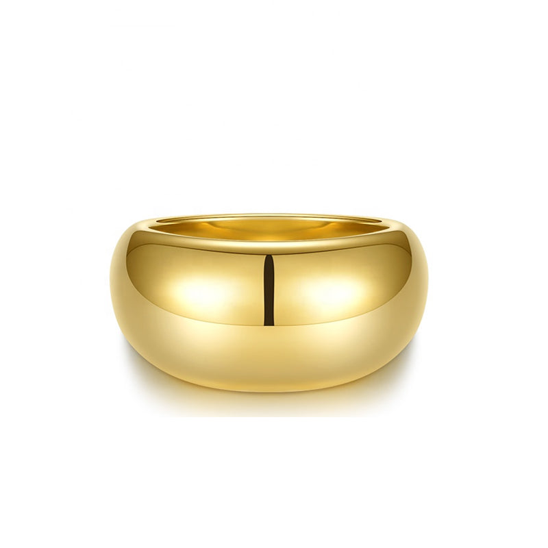 Statement Dome Ring in 18k Gold Plated Brass - The Doma Ring
