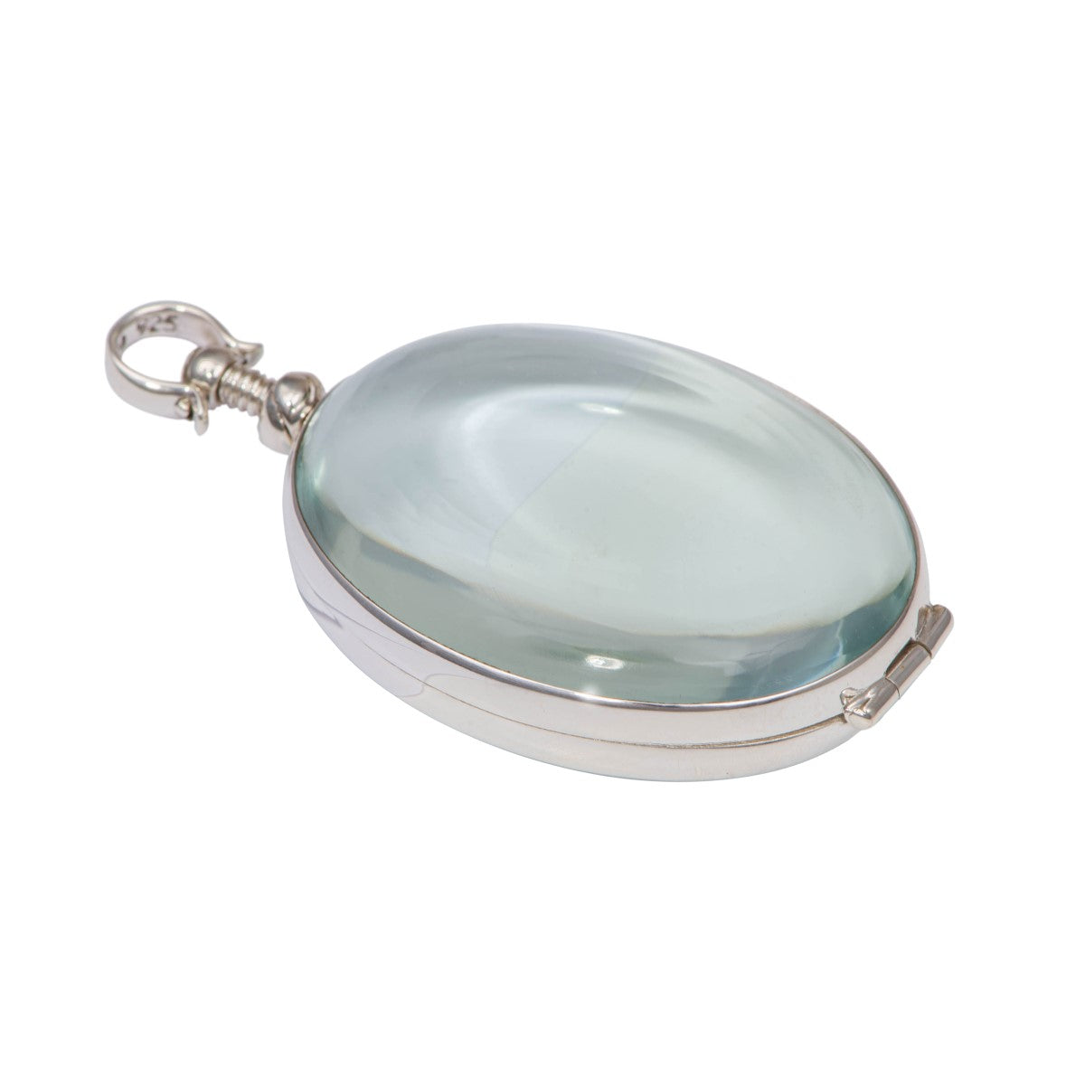 Oval Silver Locket - Large