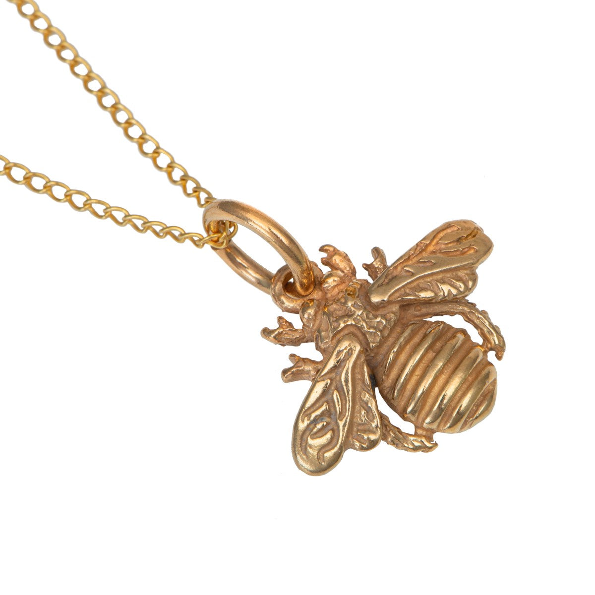 Bee Pendant with Gold Chain