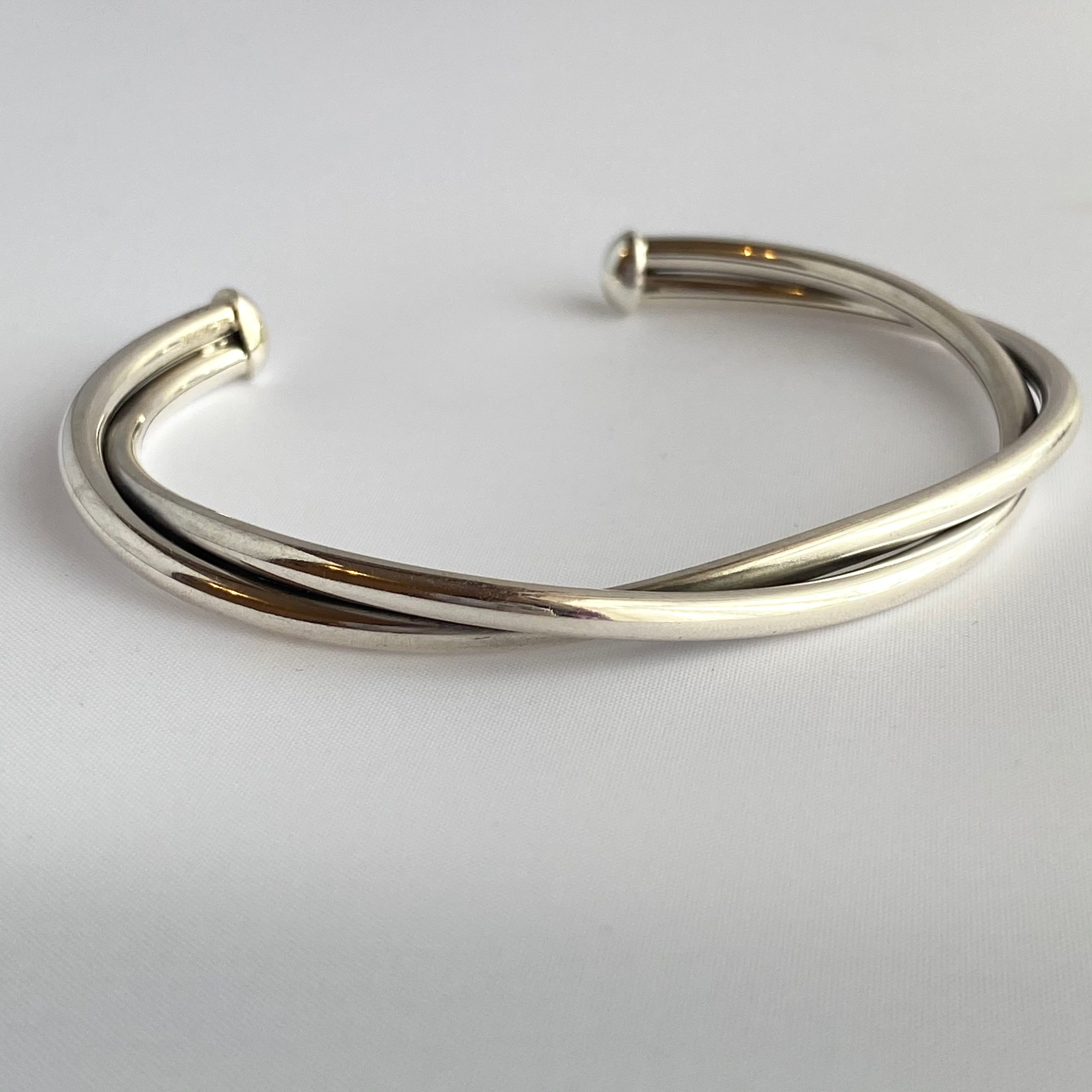Sterling Silver Intertwined Cuff