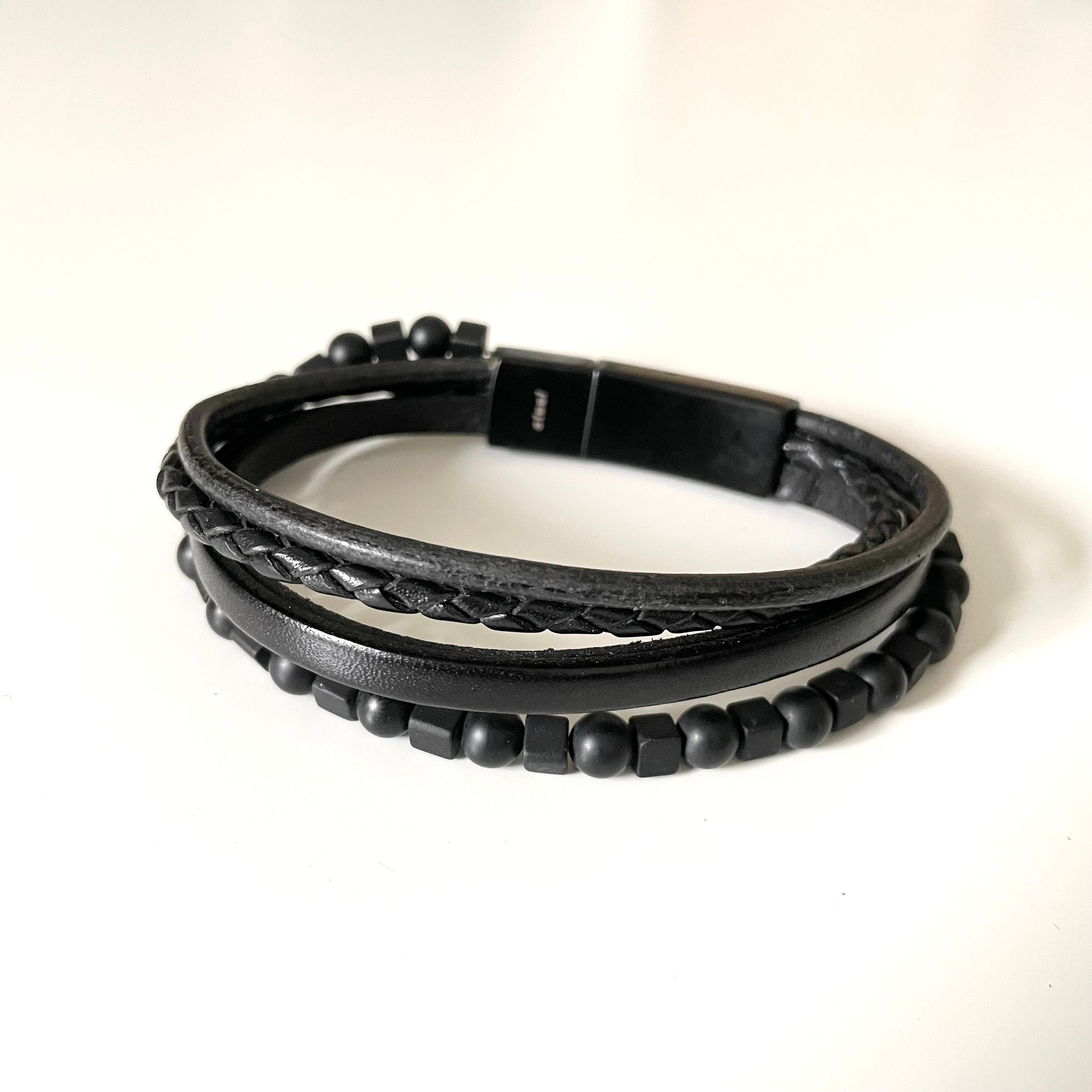 Men's Leather Bracelet | Milina London