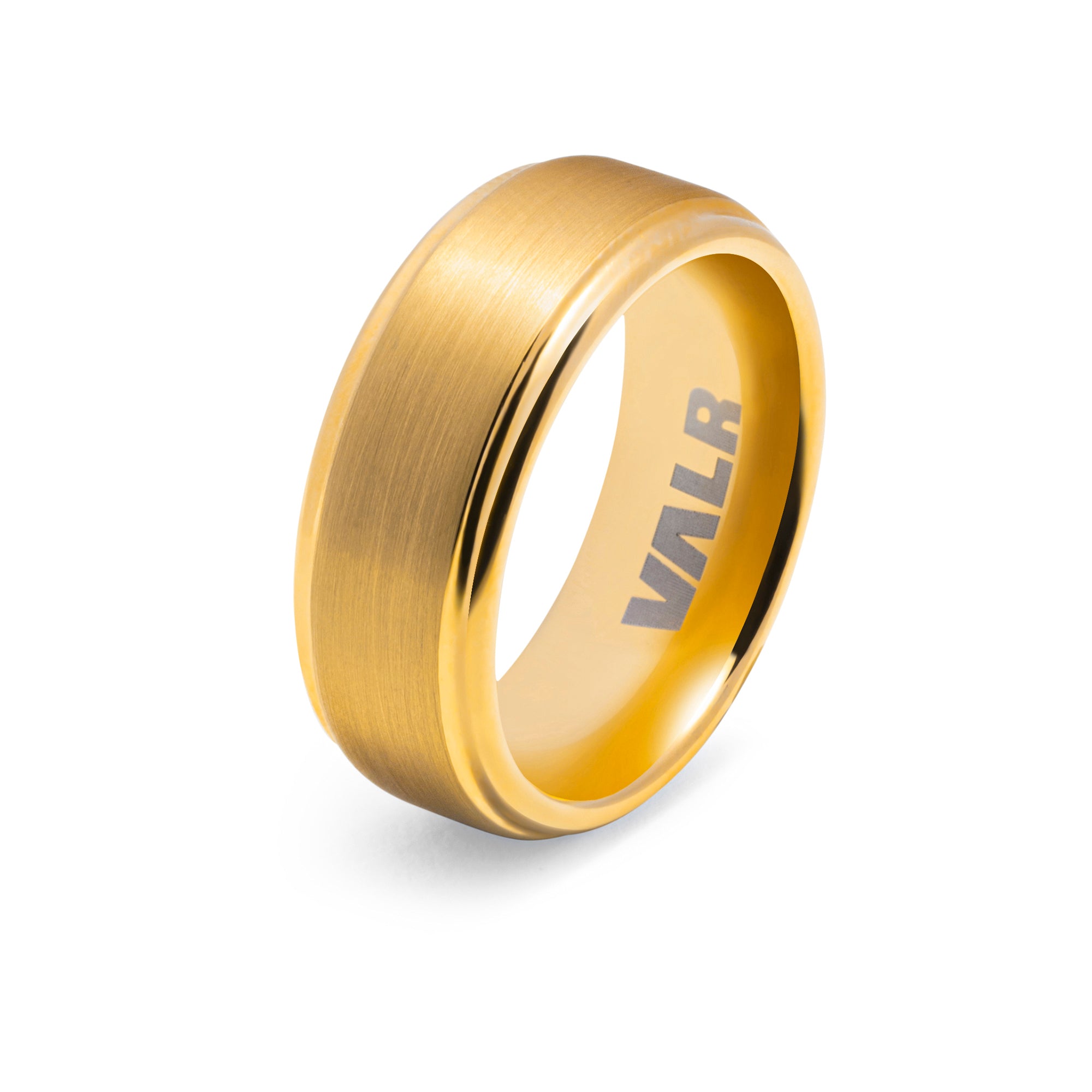 Gold Tungsten Band Ring | The Aureus Ring | Milina London