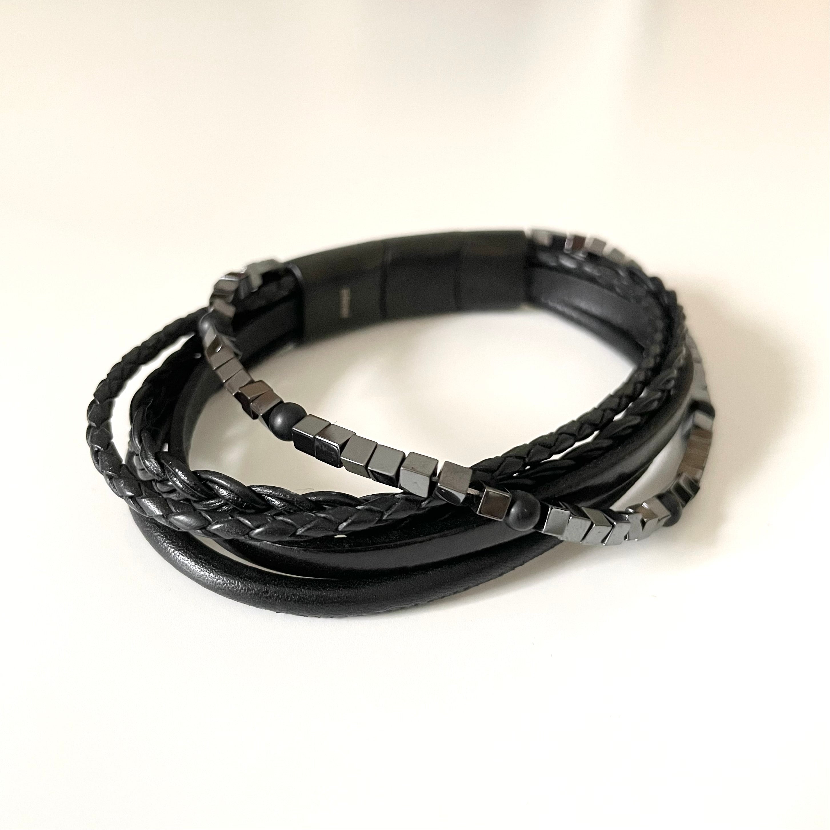 Men's Leather Bracelet | Milina London