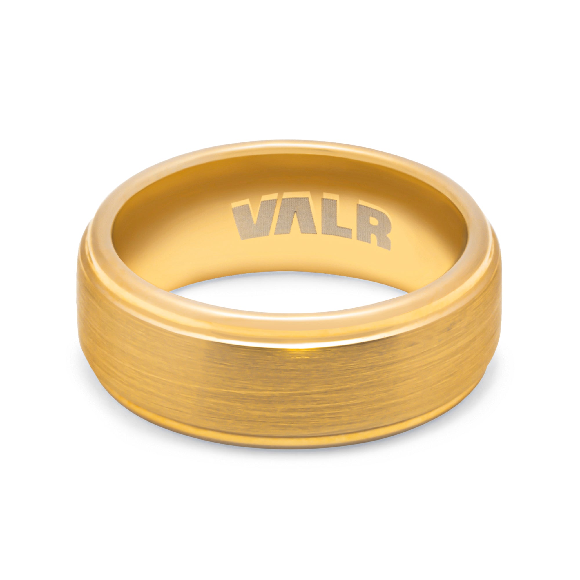 Gold Tungsten Band Ring | The Aureus Ring | Milina London