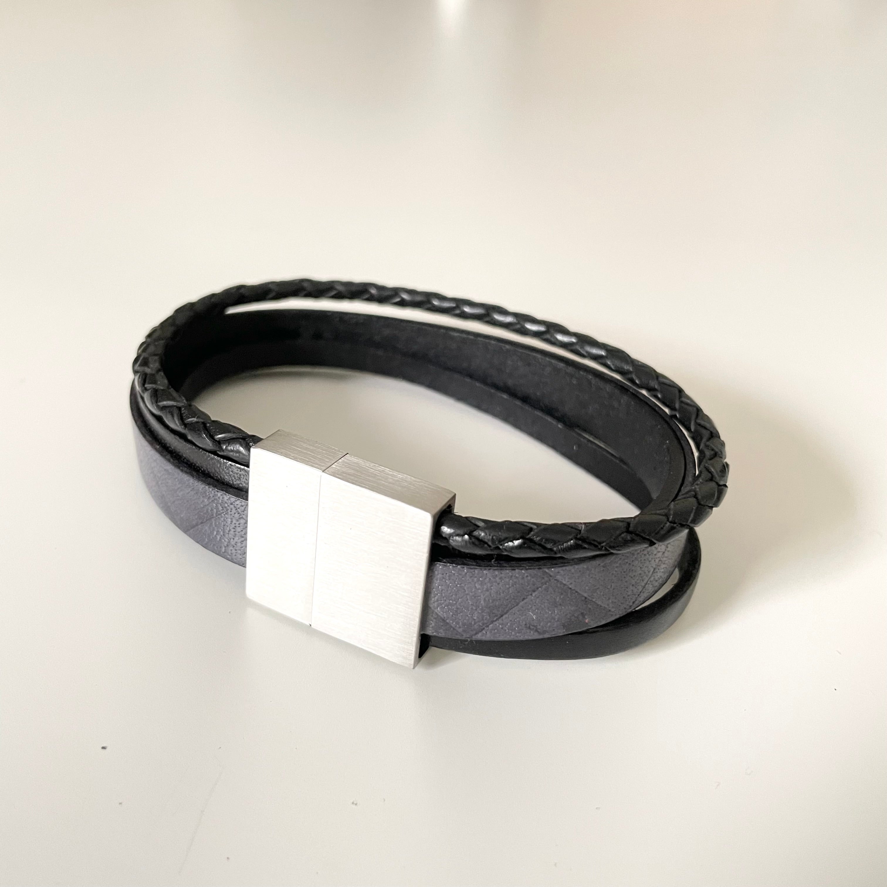 Men's Leather Bracelet | Milina London