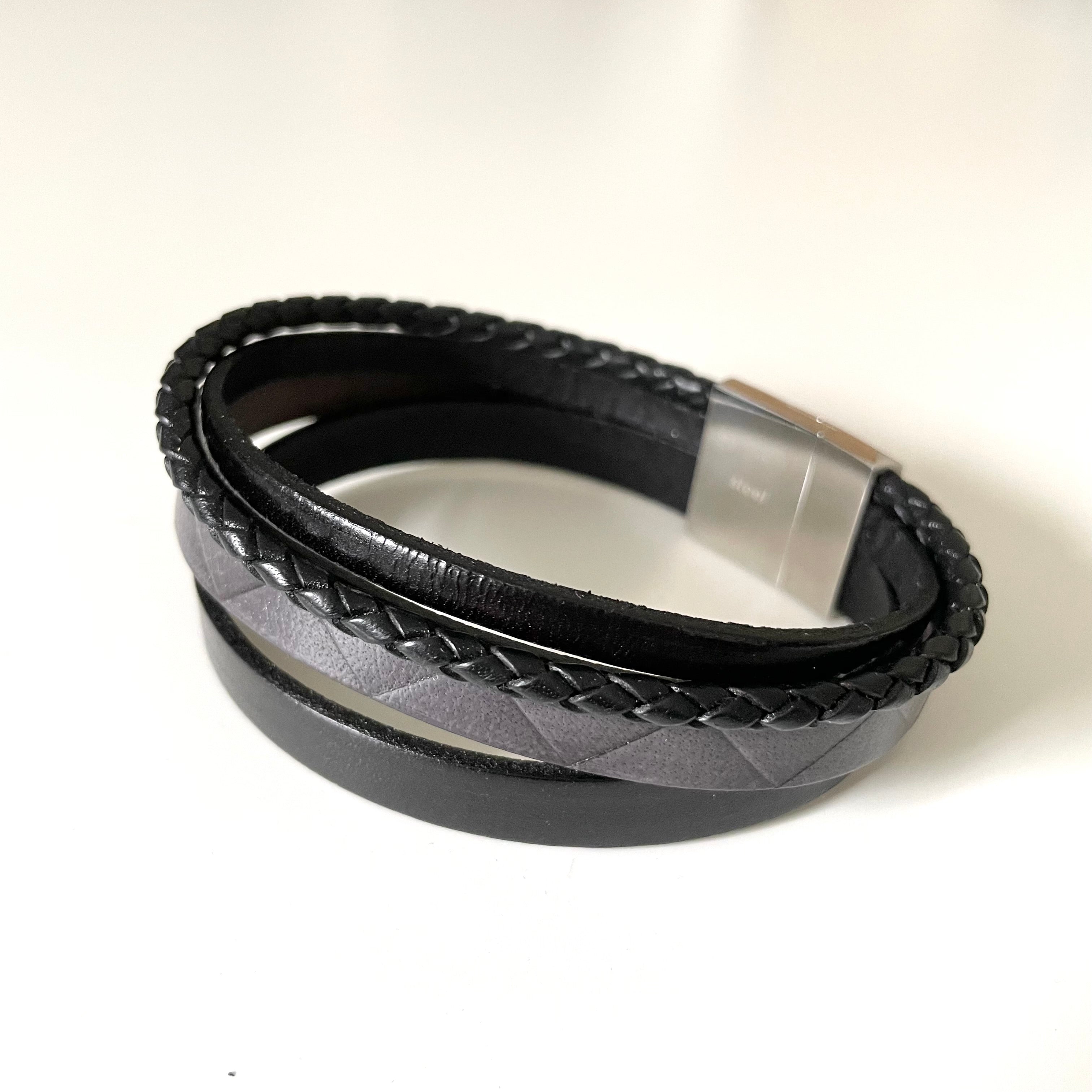 Men's Leather Bracelet | Milina London