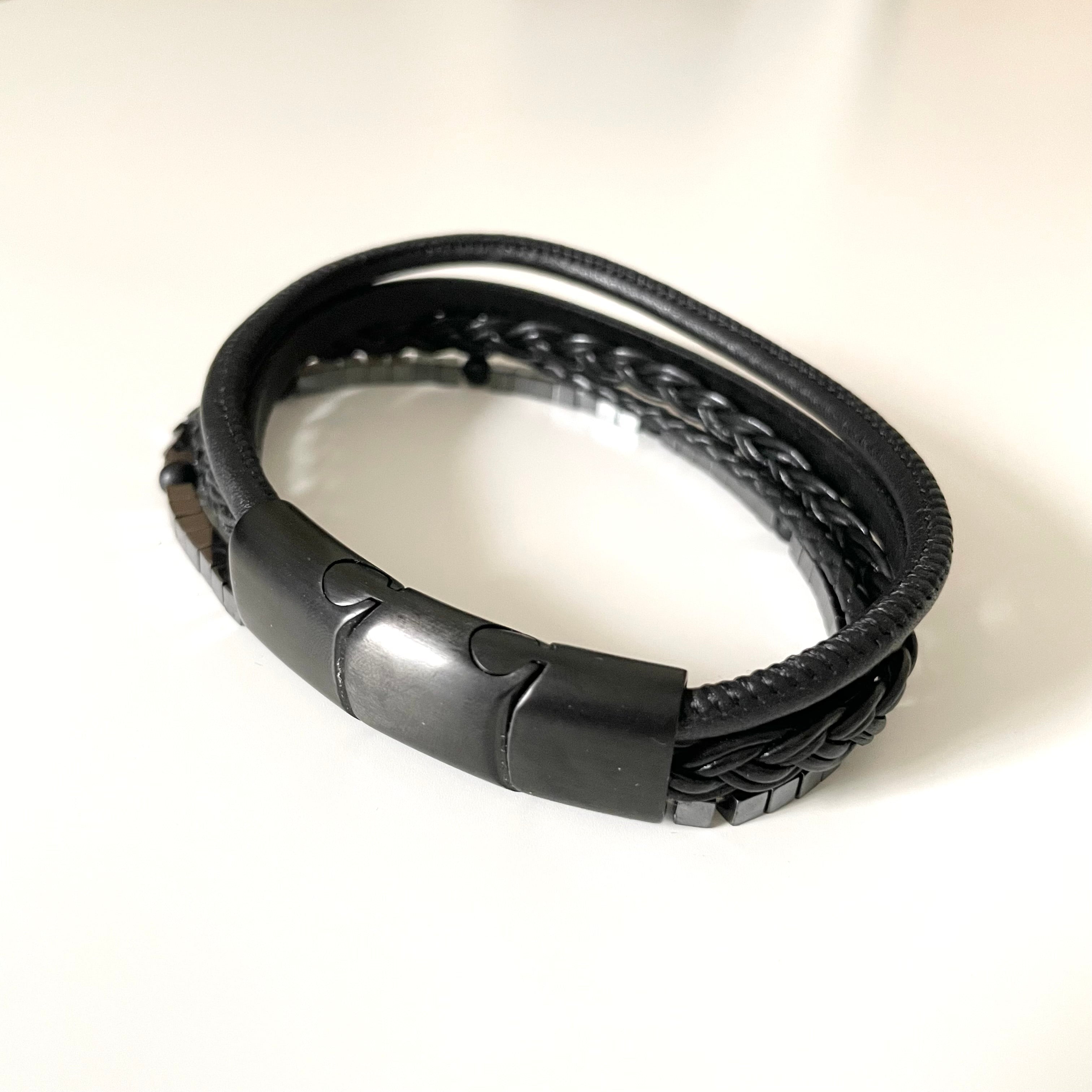 Men's Leather Bracelet | Milina London