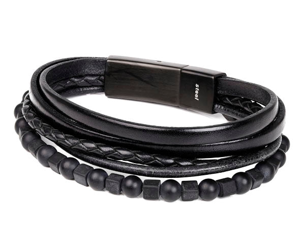 Men's Leather Bracelet | Milina London