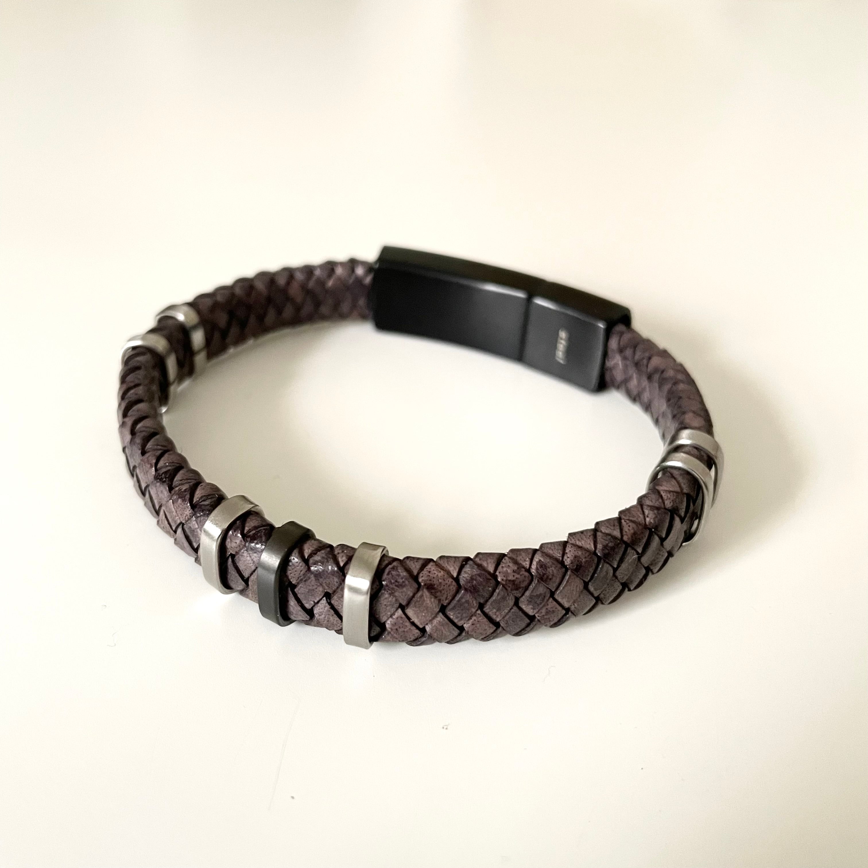 Men's Leather Bracelet | Milina London