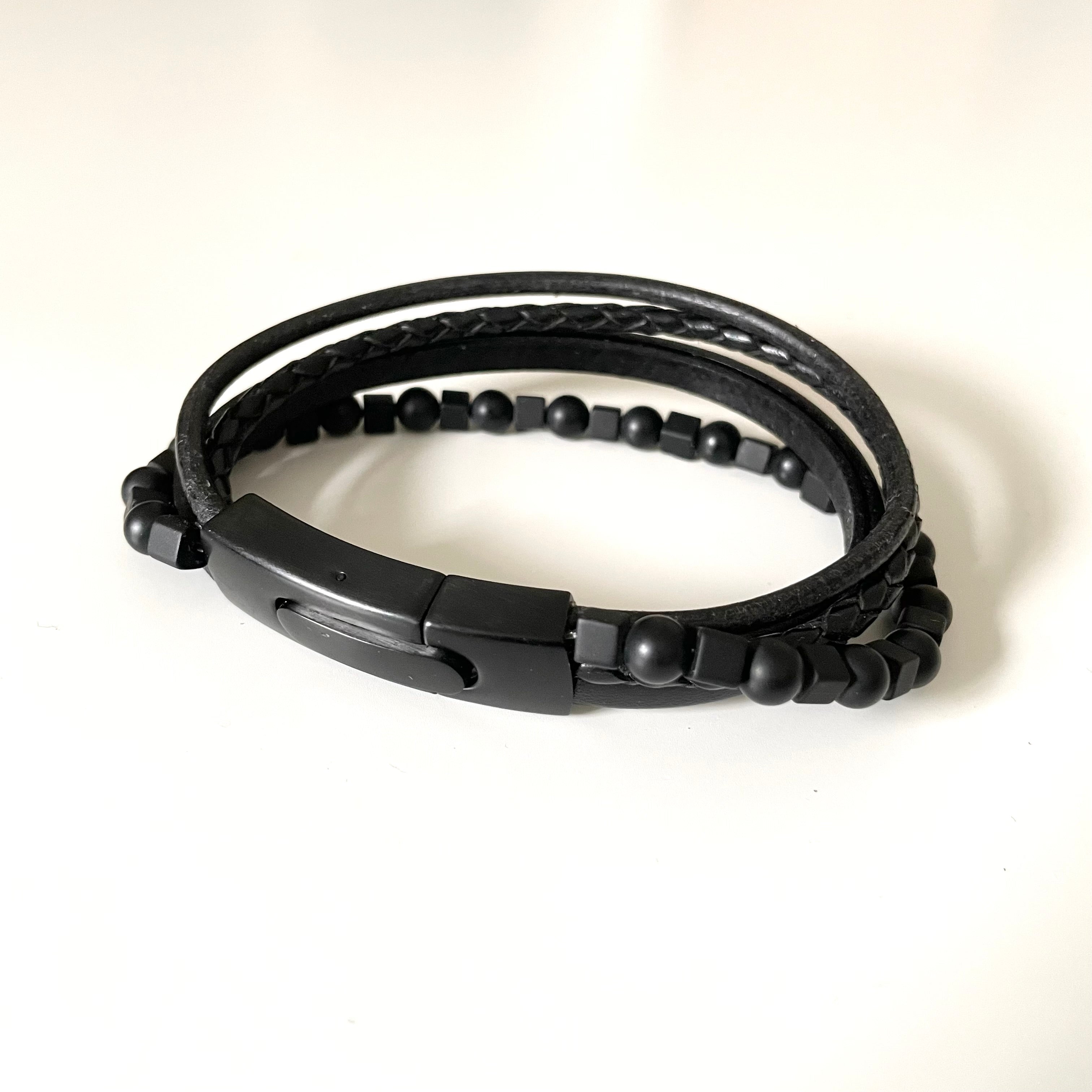 Men's Leather Bracelet | Milina London