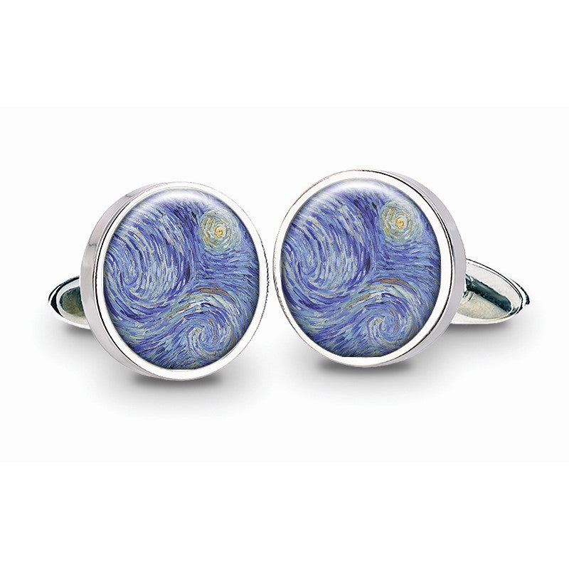 Van Gogh Starry Nights Cufflinks - Milina London