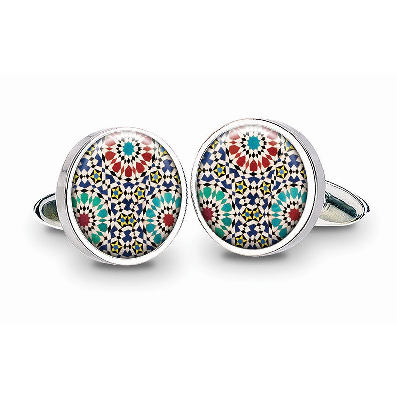 Marrakesh Red Cufflinks -Milina London