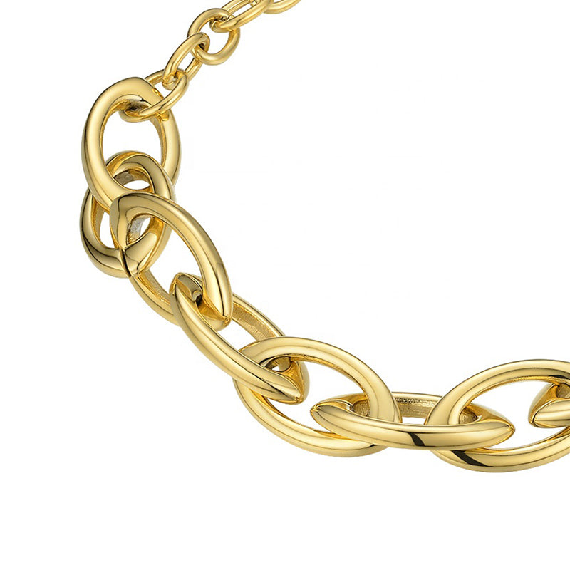 18k Gold Plated Chunky Links Bracelet - The Hamisi Bracelet