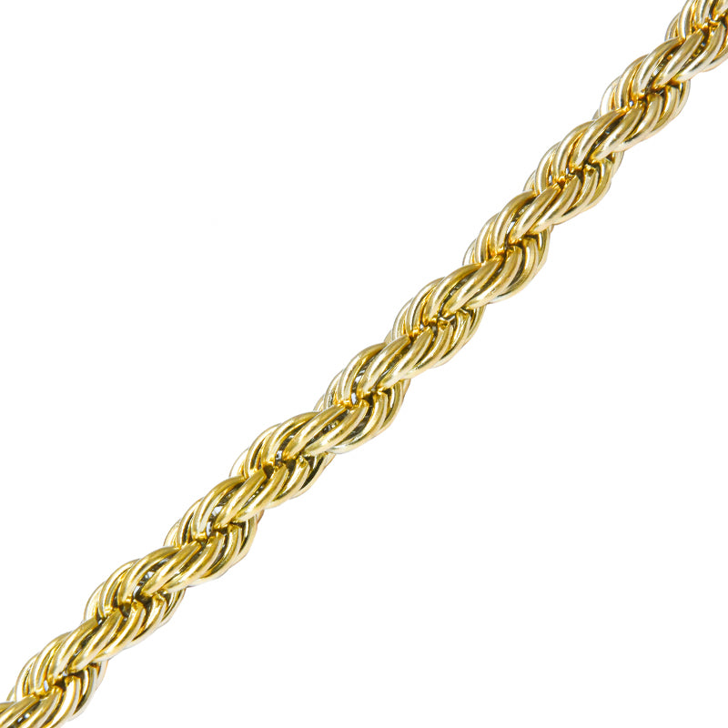 18k Gold Plated Statement Twisted Rope Necklace - The Lia Necklace