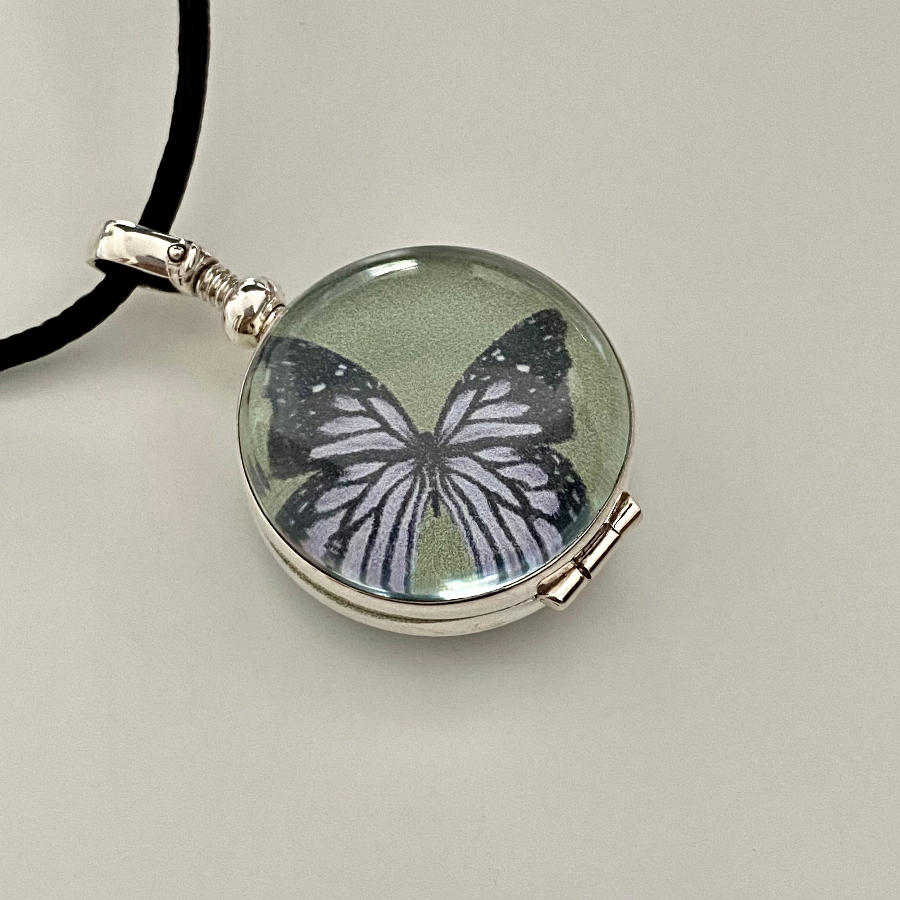 Round Silver Locket - Large
