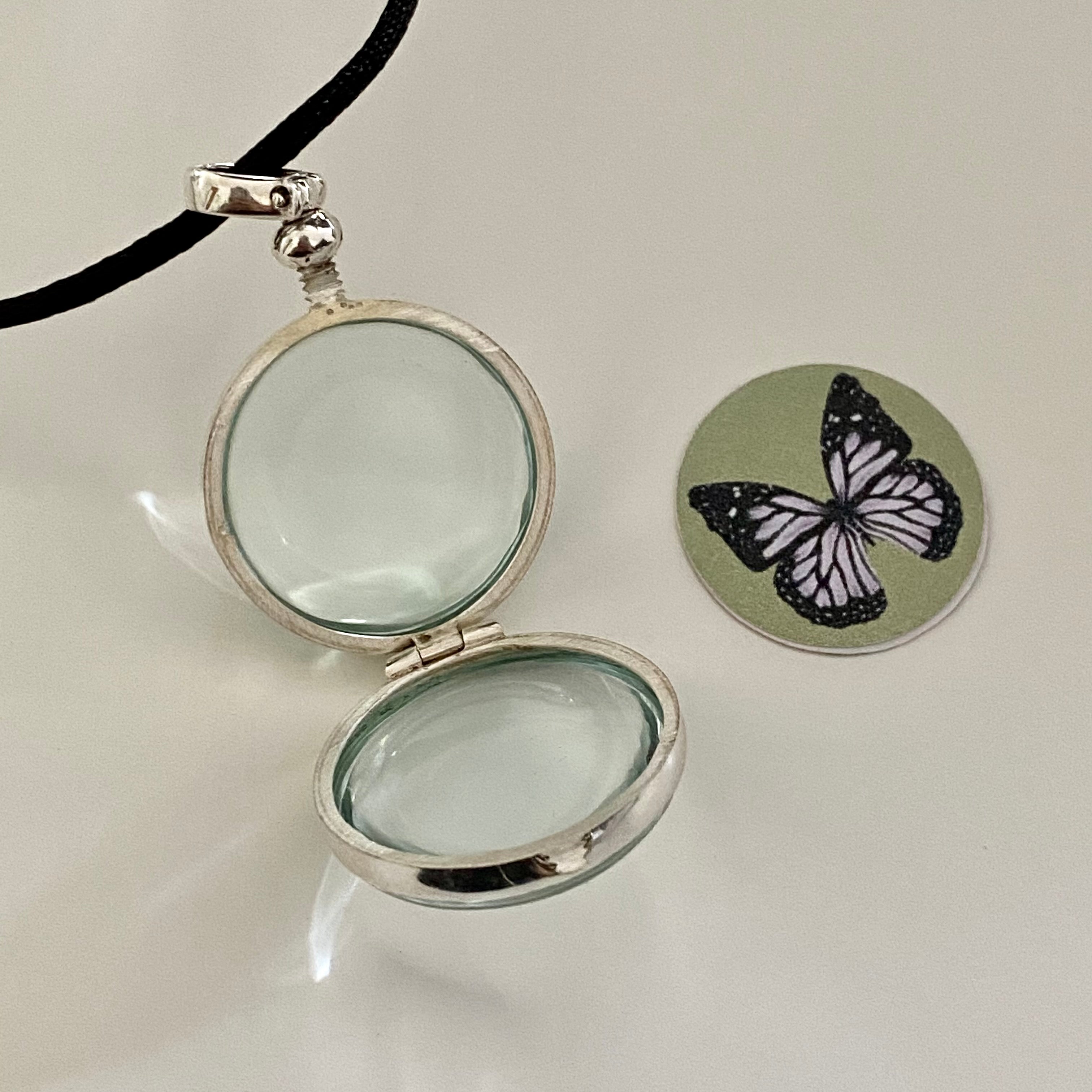 Round Silver Locket - Large