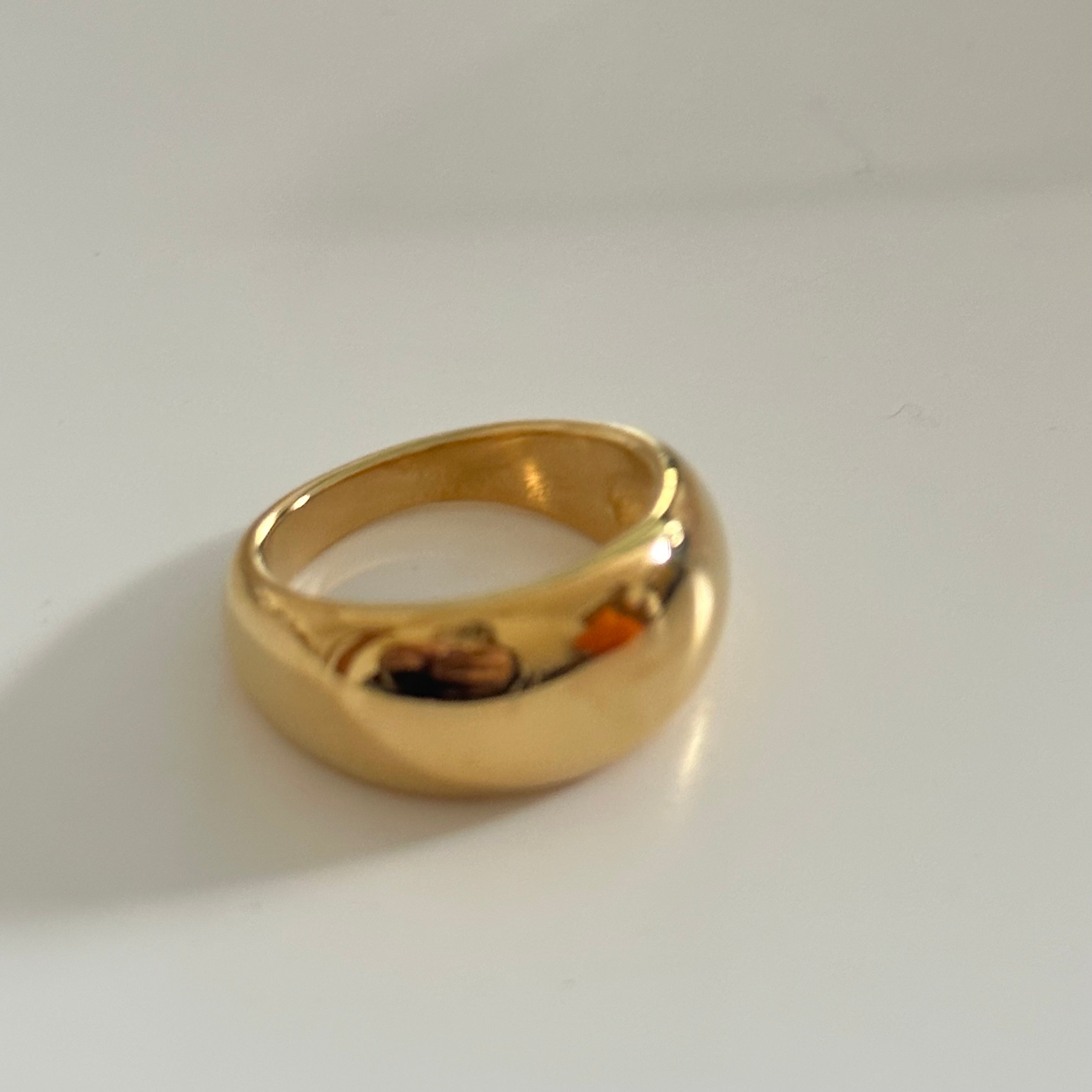 Statement Dome Ring in 18k Gold Plated Brass - The Doma Ring