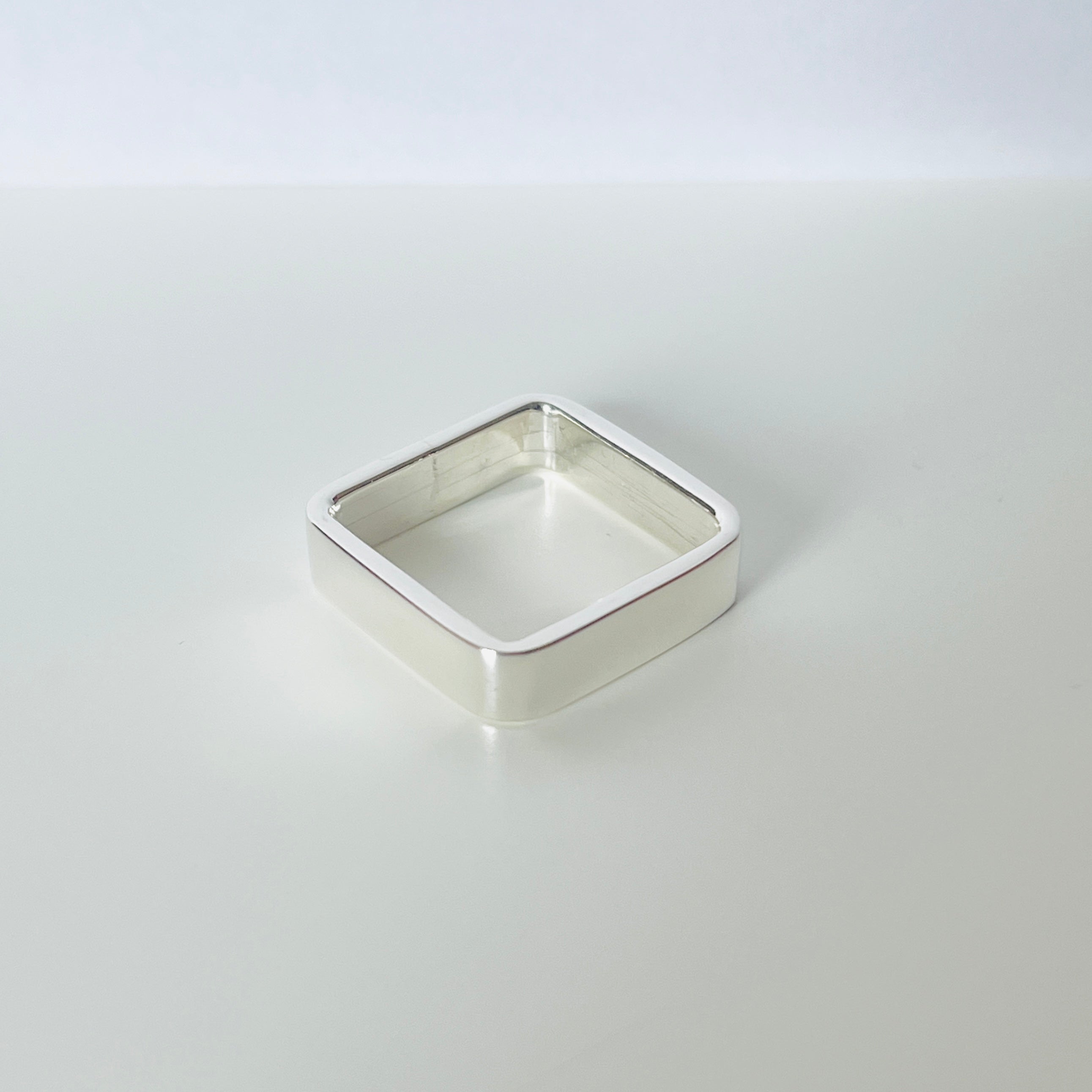Square Shaped Sterling Silver Ring