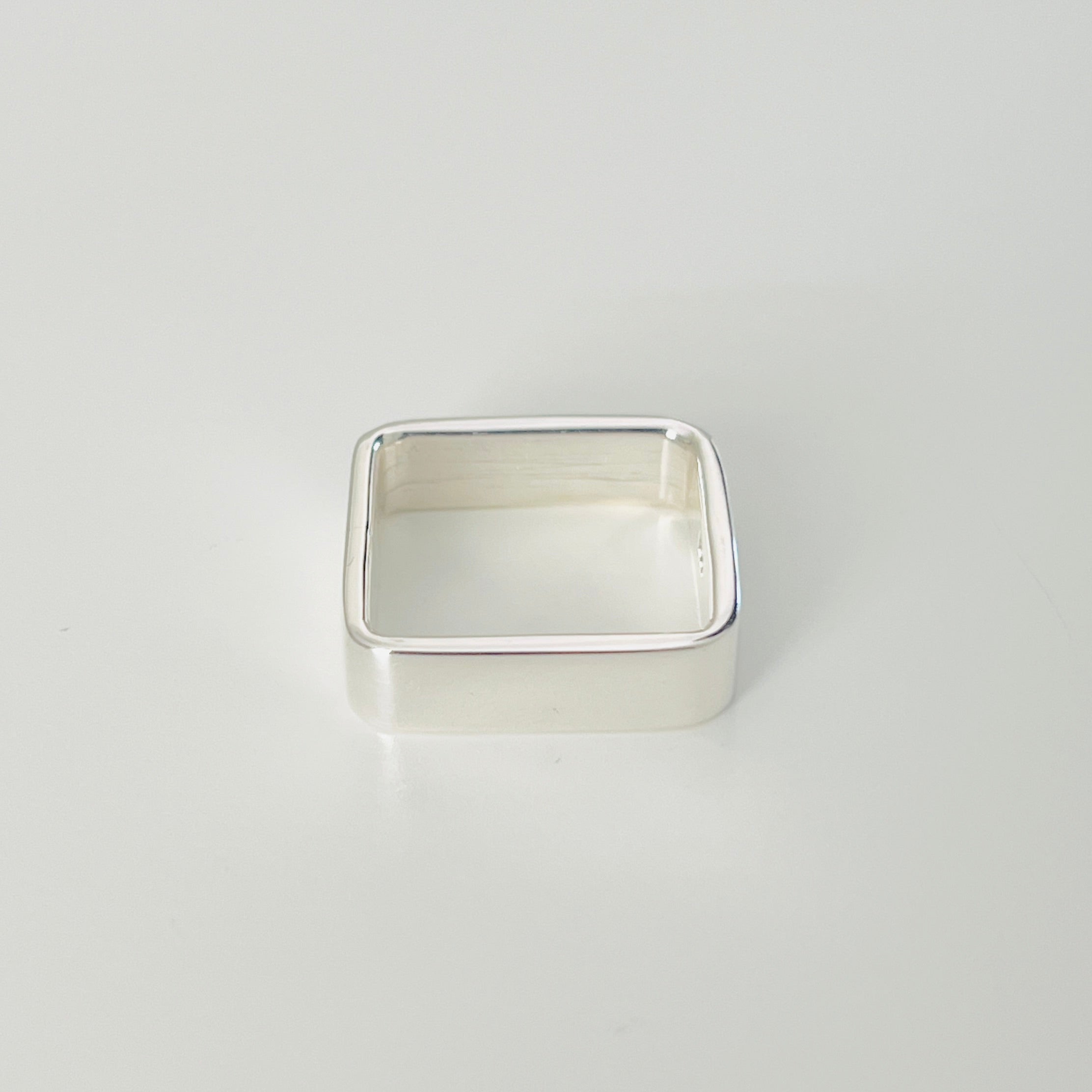 Square Shaped Sterling Silver Ring