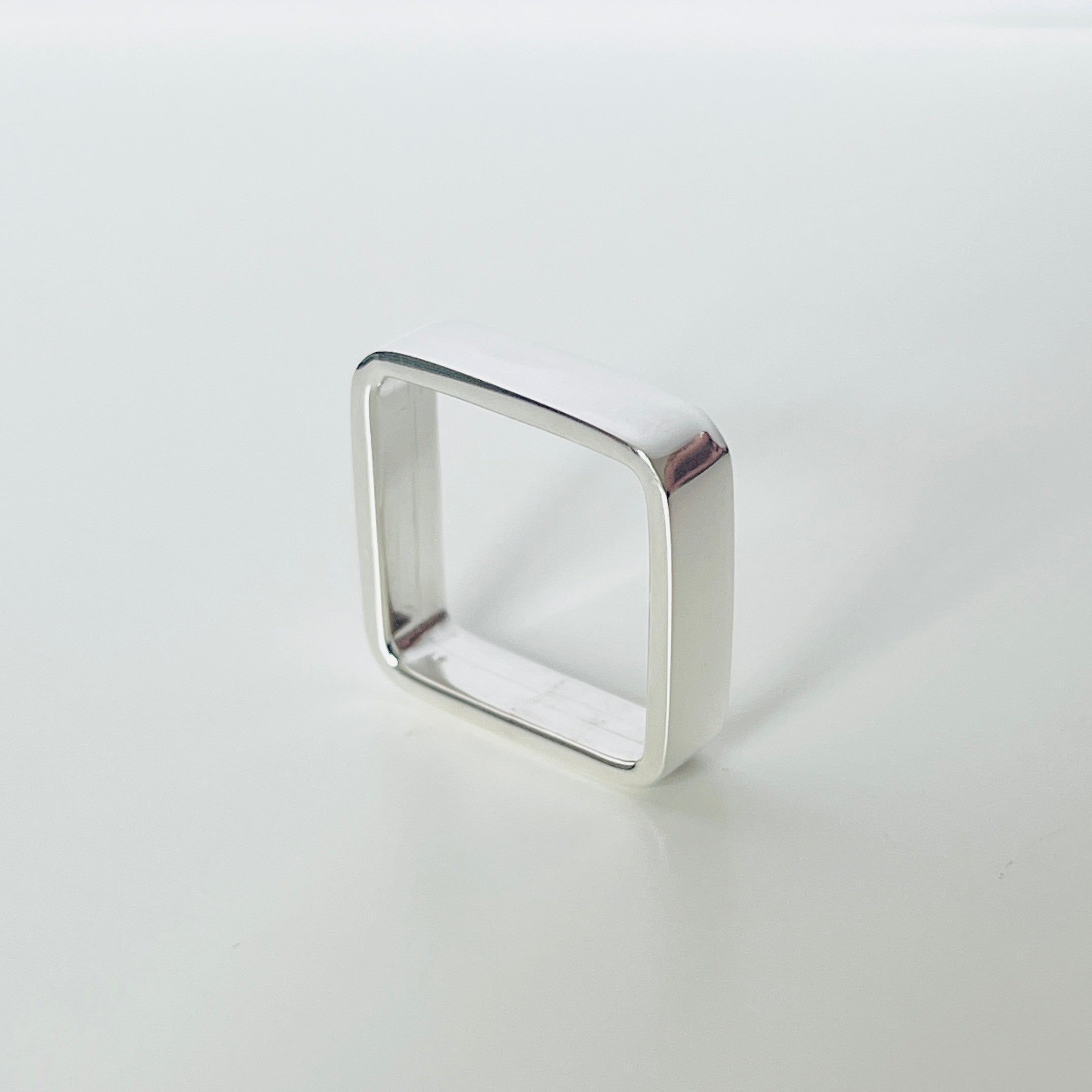 Square Shaped Sterling Silver Ring