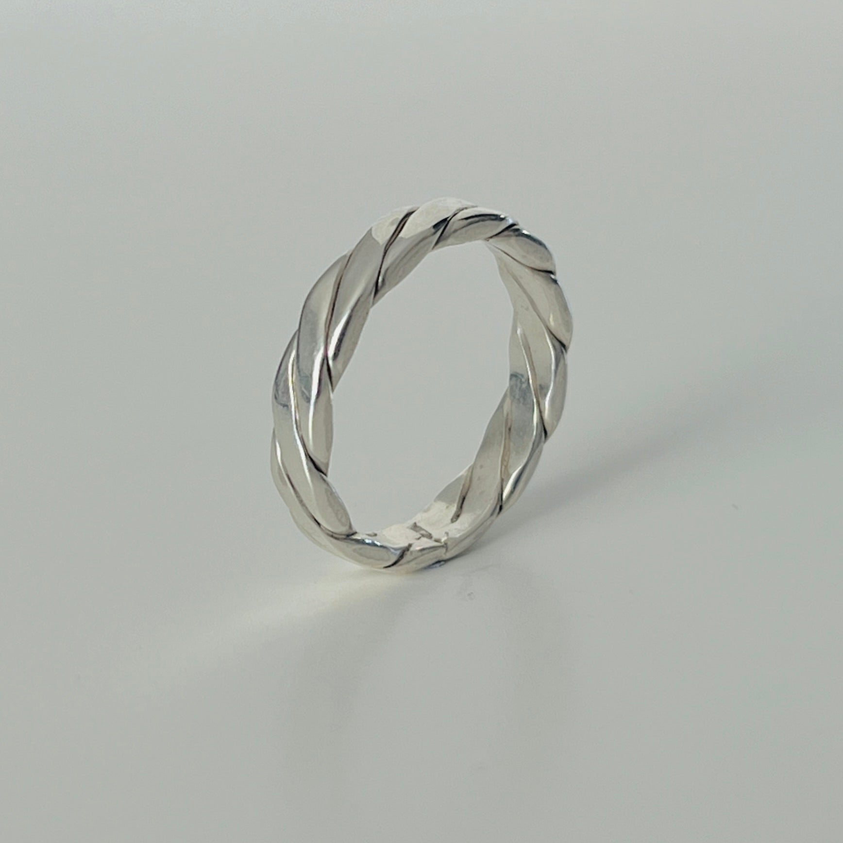 Sterling Silver Twisted Rope Ring