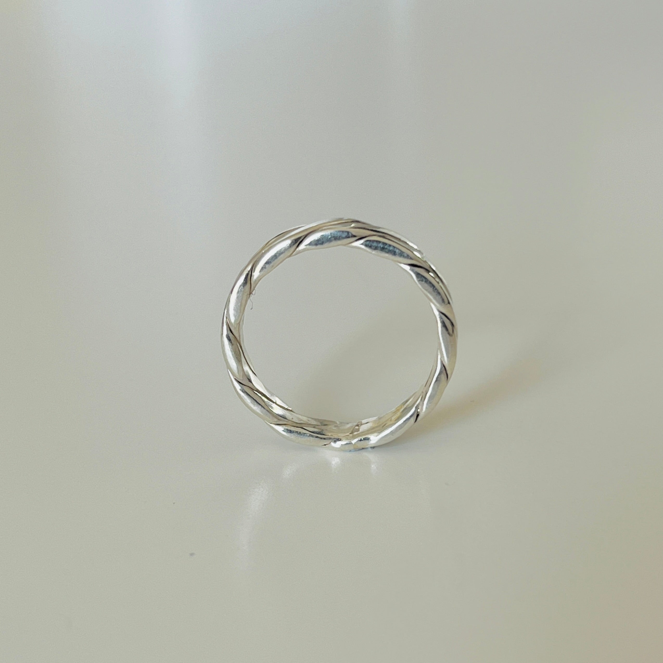 Sterling Silver Twisted Rope Ring