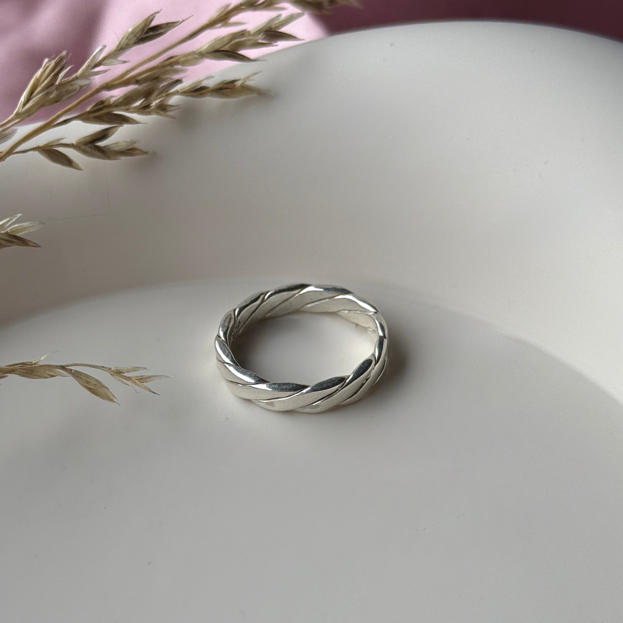 Sterling Silver Twisted Rope Ring