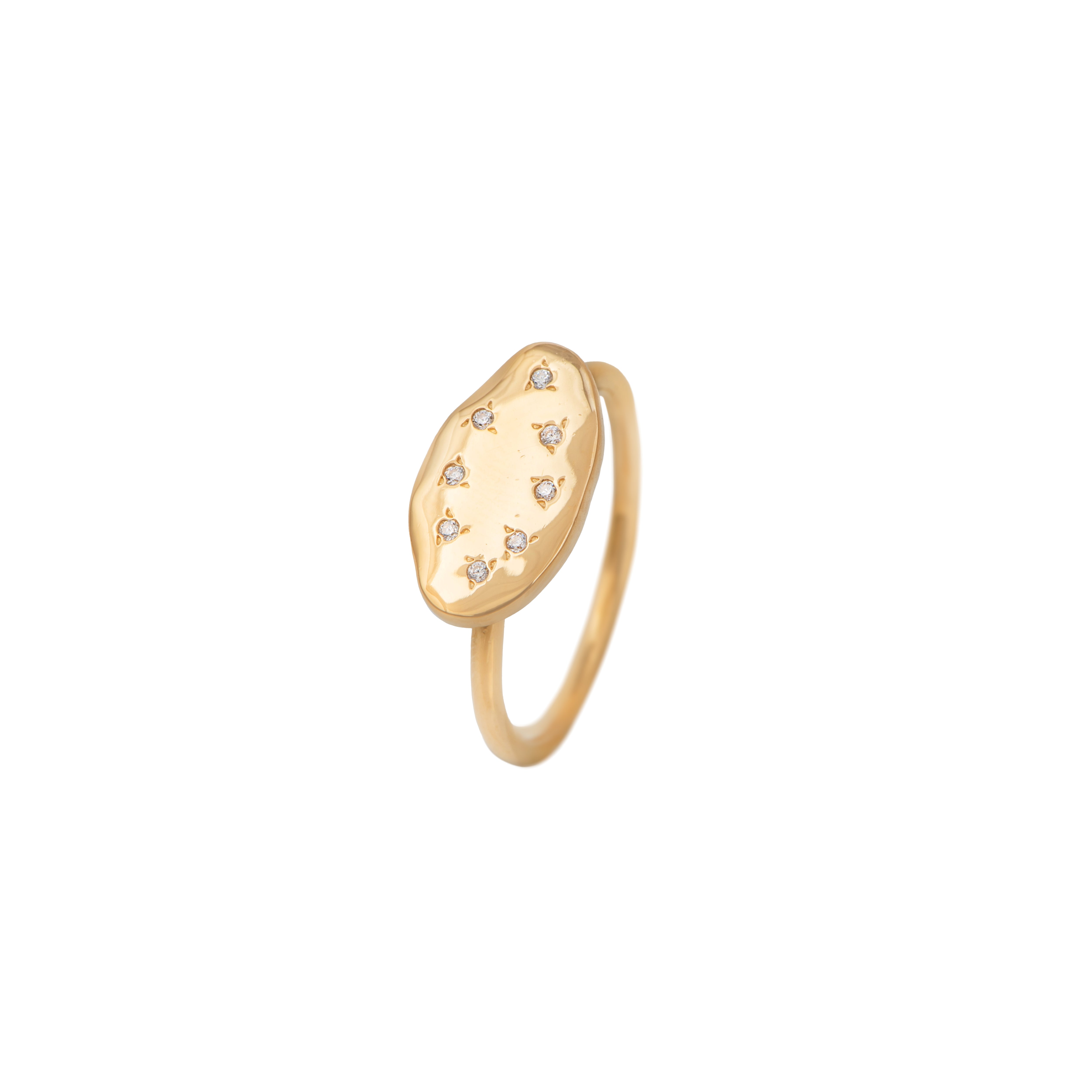 Vermeil_Gold_Organic_Oval_Shaped_Ring_with_Cubic_Zirconia_RRD020-CZ-G_Resized_Milina_London