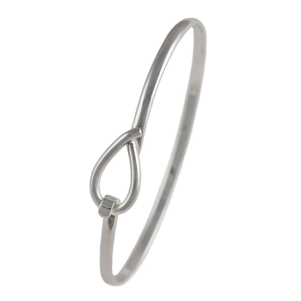 Silver Loop and Hook Bracelet