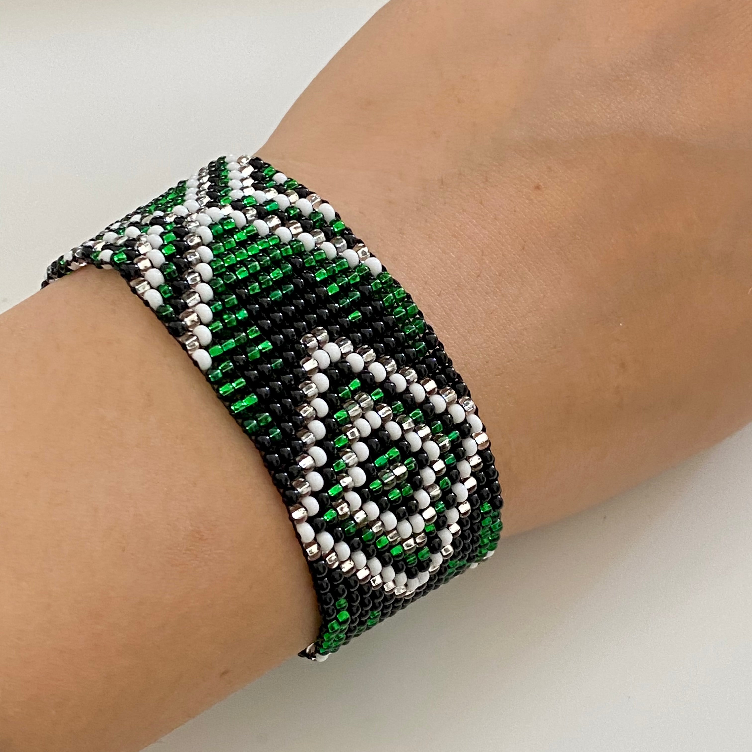 Mayan Glass Bead Bracelet - Medium