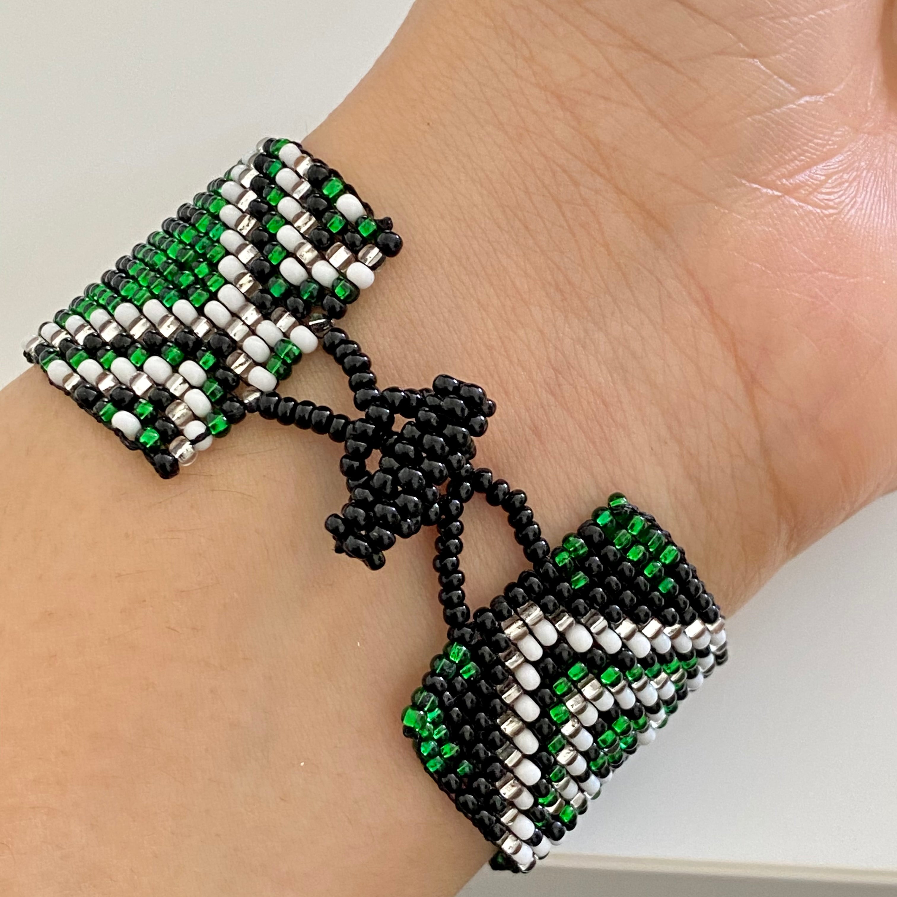 Mayan Glass Bead Bracelet - Medium