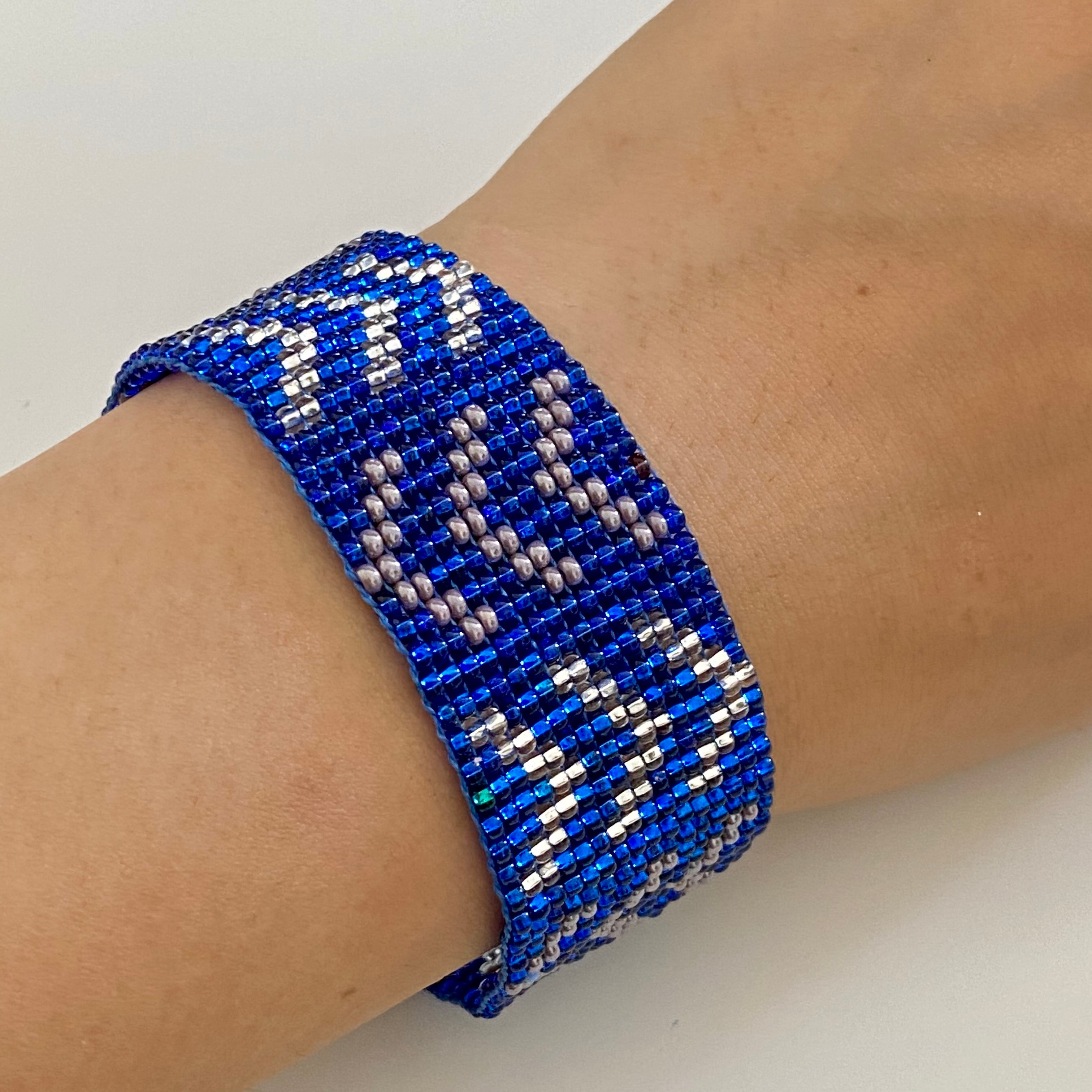 Mayan Glass Bead Bracelet - Medium