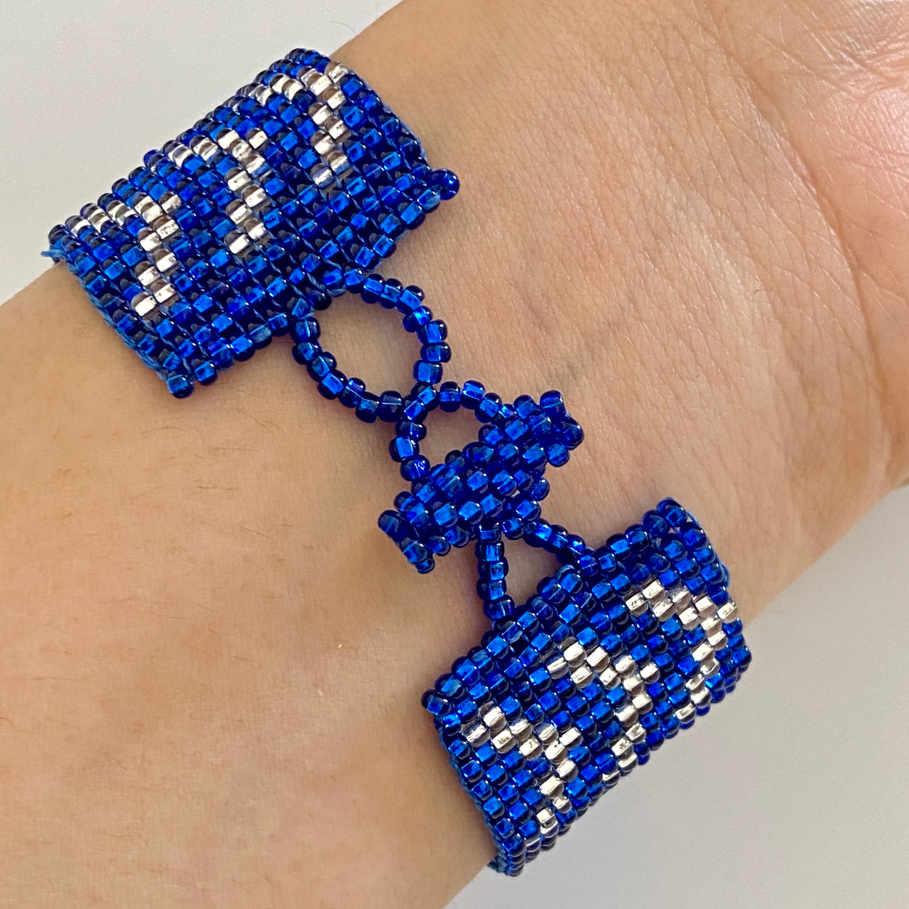 Mayan Glass Bead Bracelet - Medium