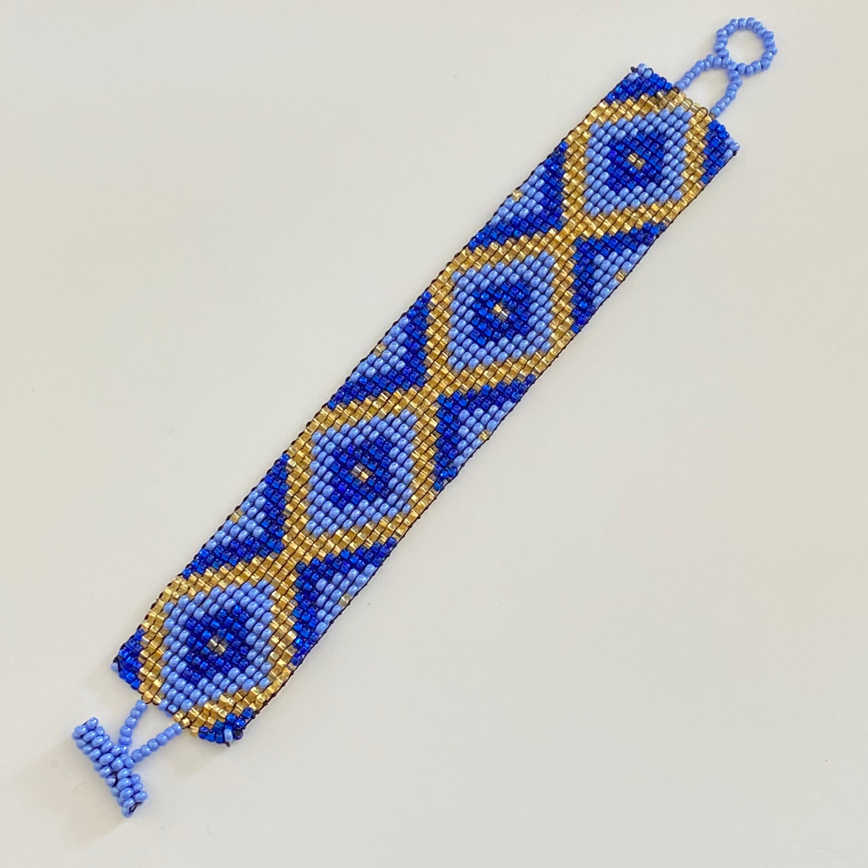 Mayan Glass Bead Bracelet - Medium