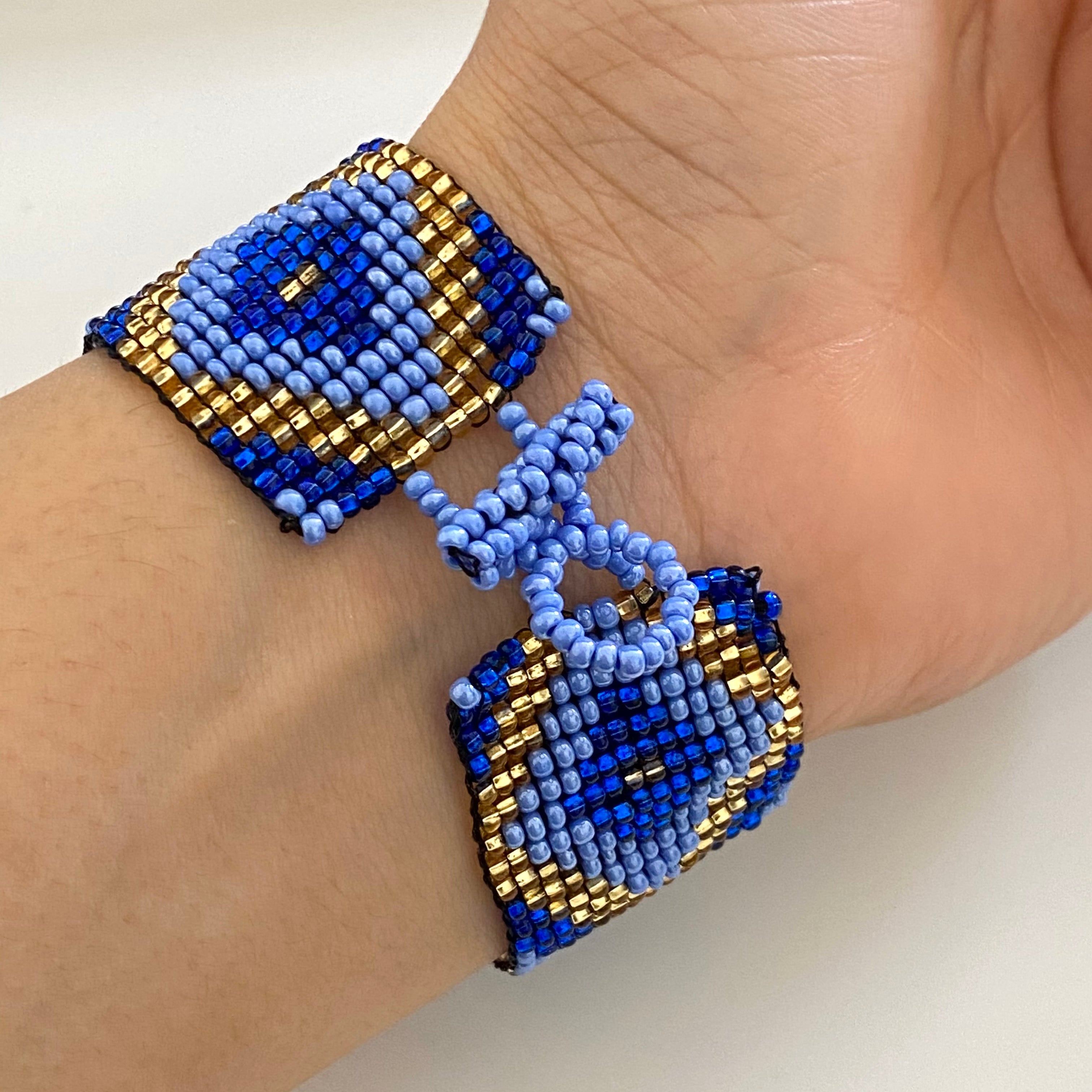 Mayan Glass Bead Bracelet - Medium