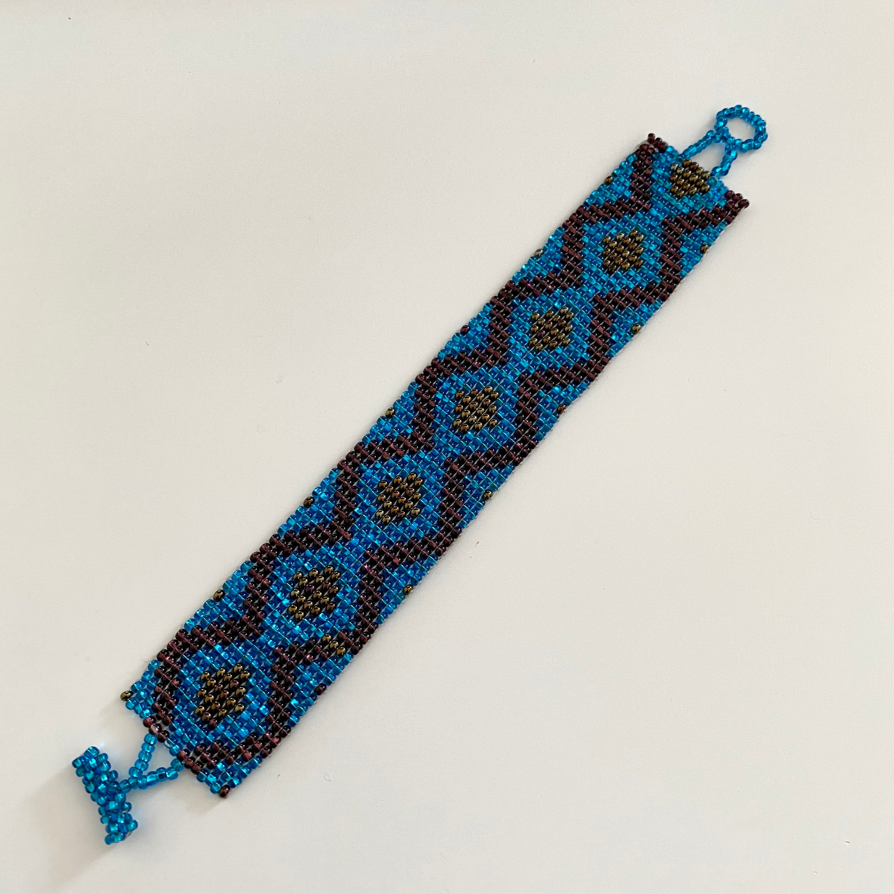 Mayan Glass Bead Bracelet - Medium