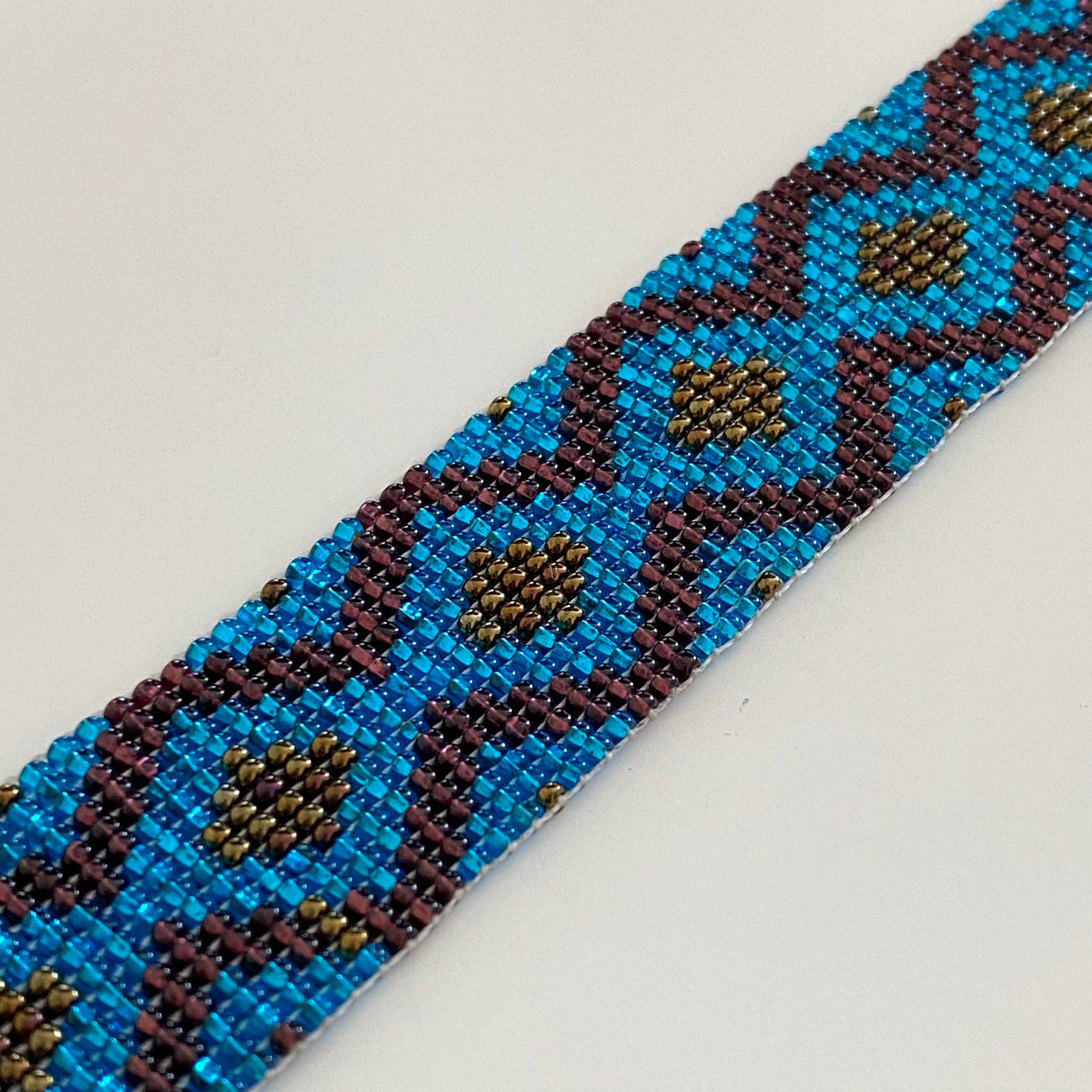 Mayan Glass Bead Bracelet - Medium