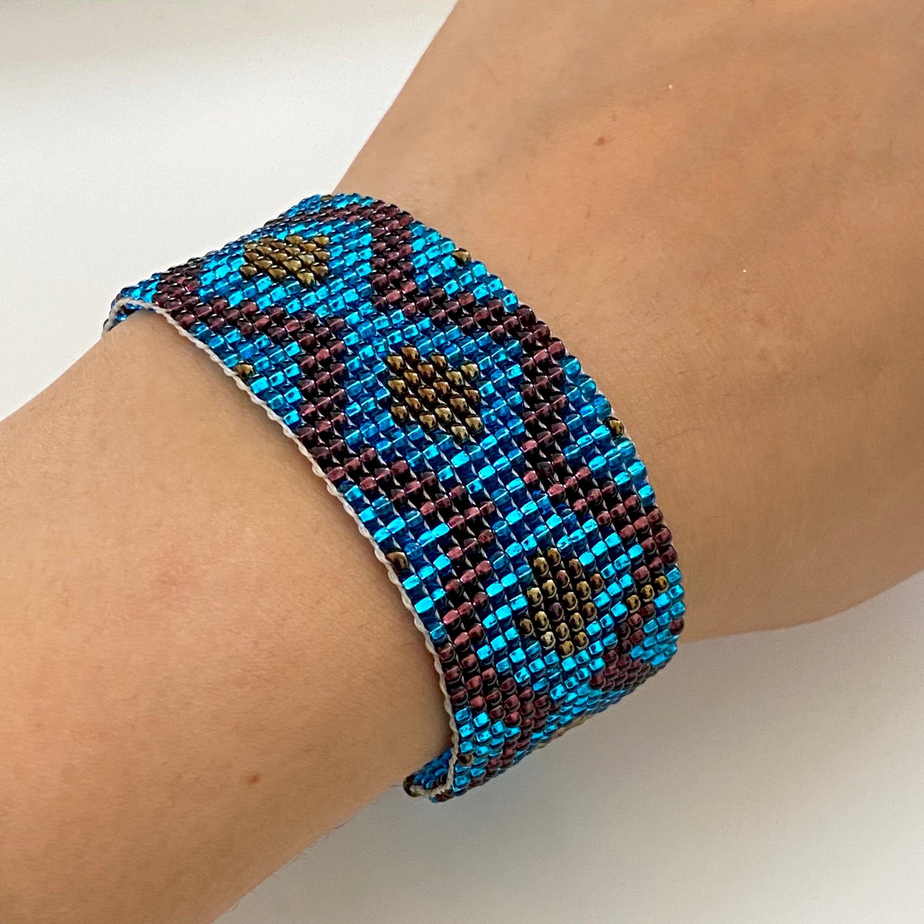Mayan Glass Bead Bracelet - Medium