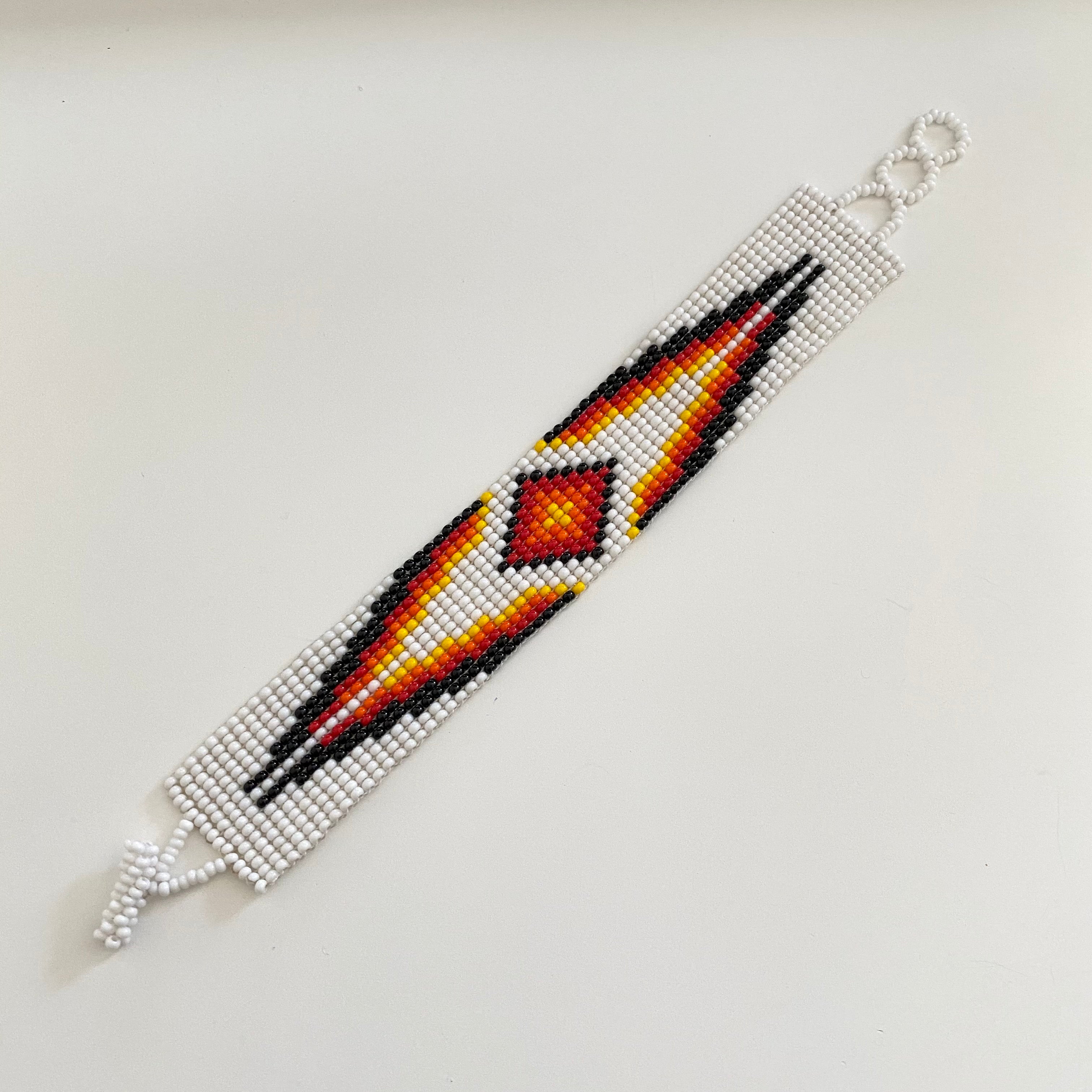 Mayan Glass Bead Bracelet - Medium
