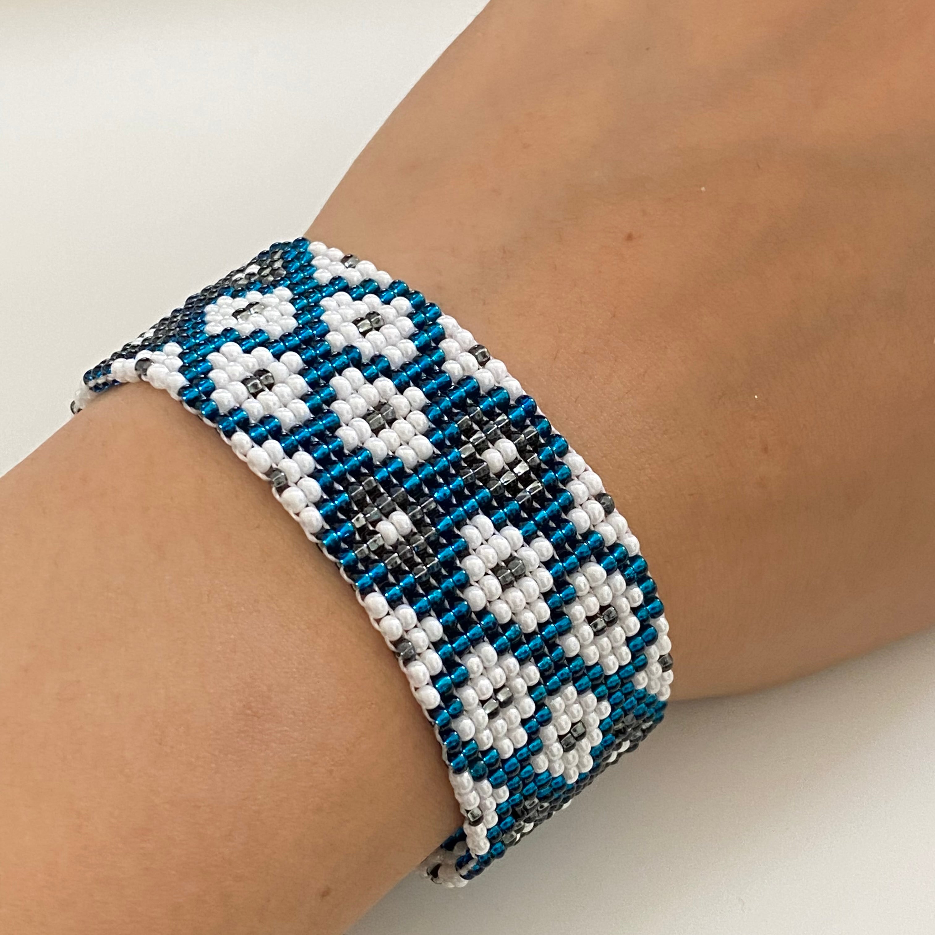 Mayan Glass Bead Bracelet - Medium
