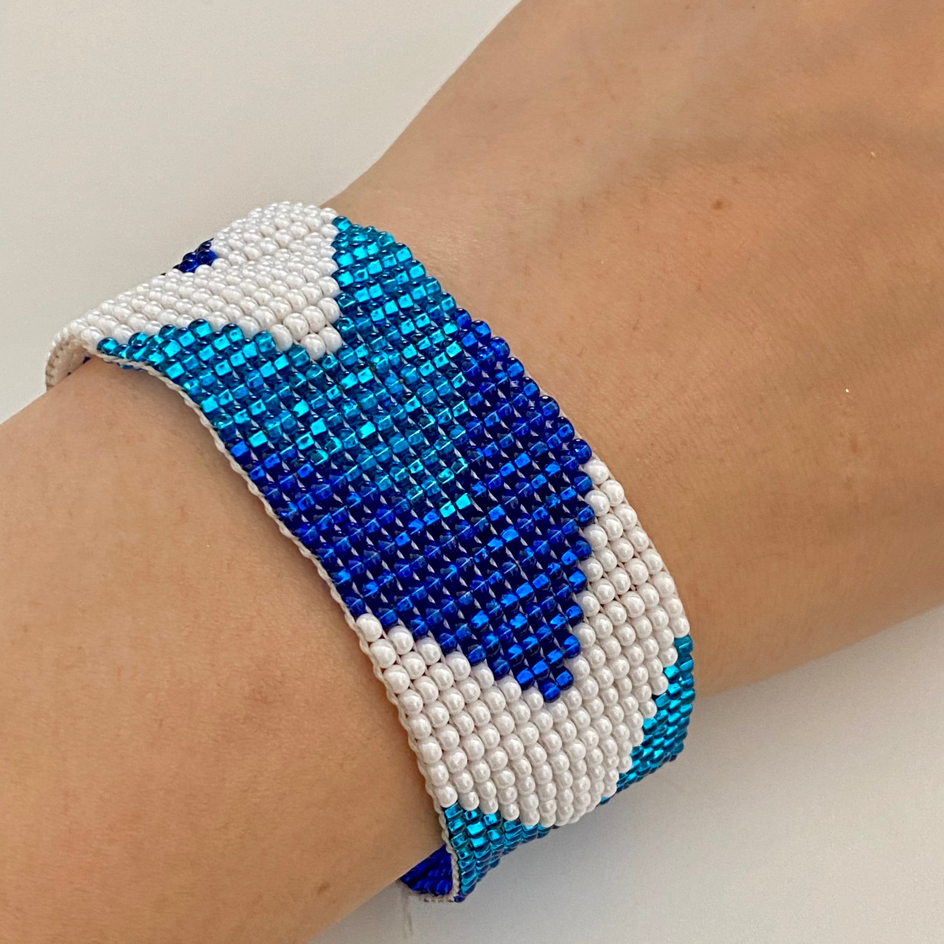 Mayan Glass Bead Bracelet - Medium