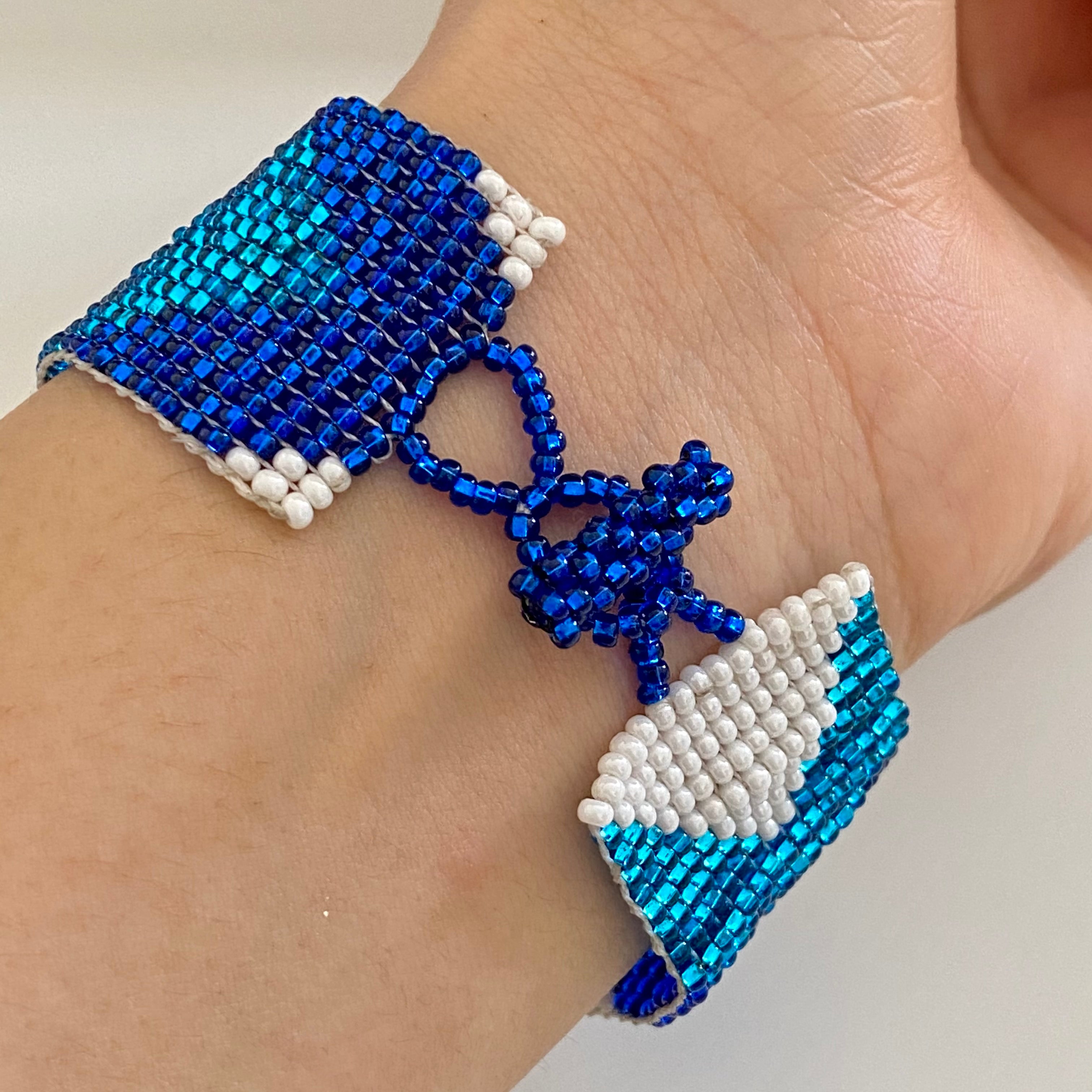 Mayan Glass Bead Bracelet - Medium