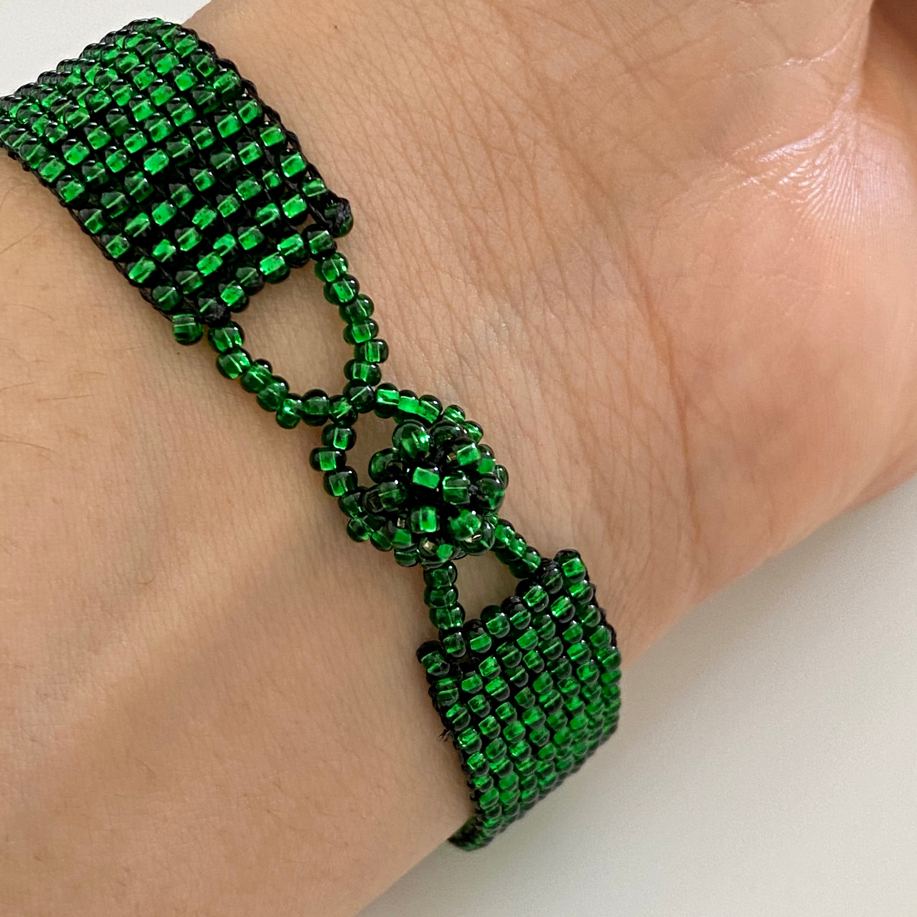 Mayan Glass Bead Bracelet - Small