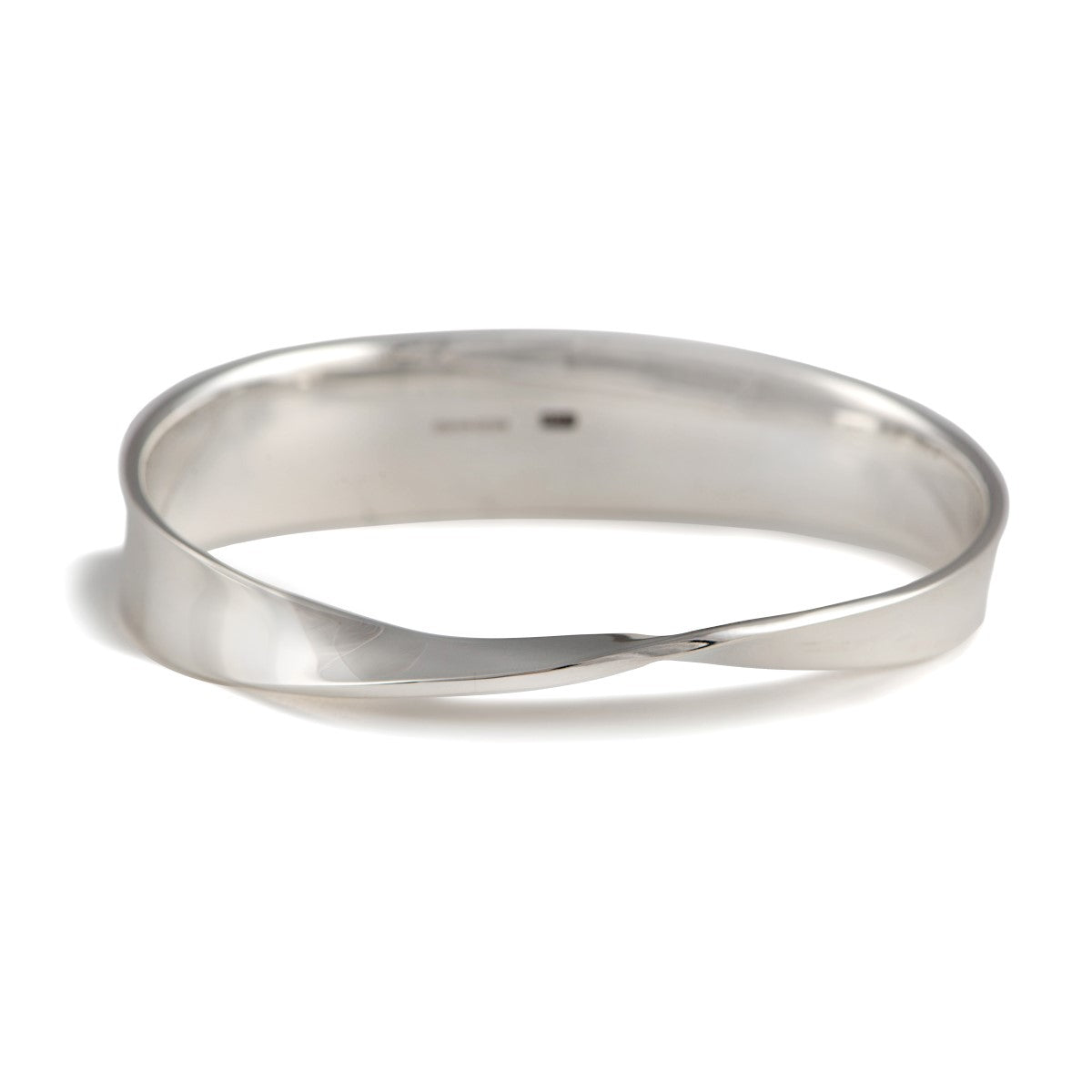 Heavy Sterling Silver Bangle With a Twist