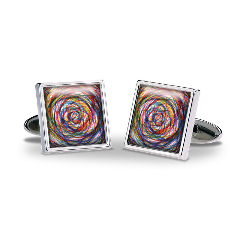 Cufflinks - Colour Swirl