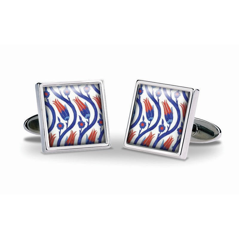 Cufflinks - Iznik Tulip