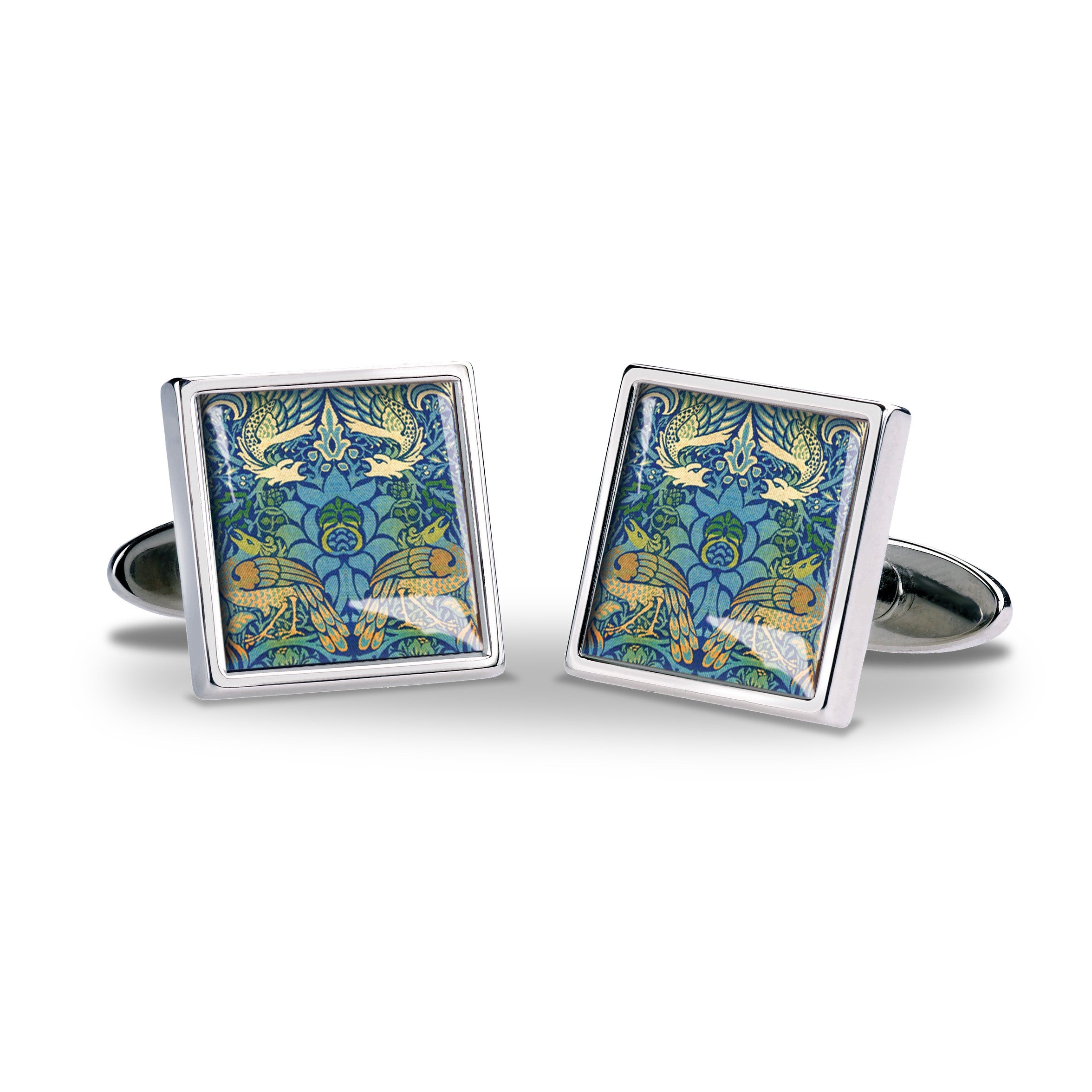 Cufflinks -  William Morris Dragons