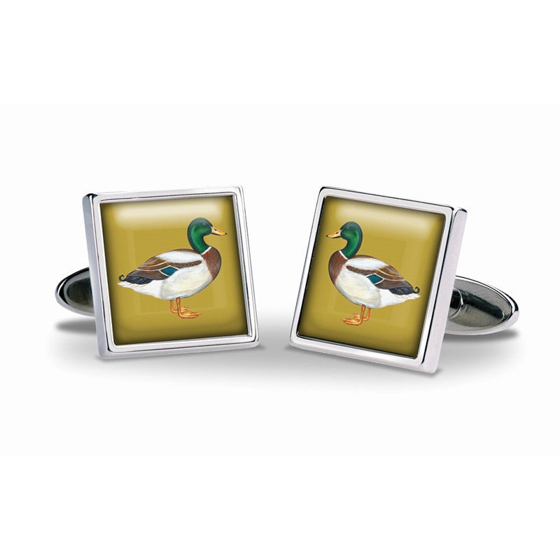 Cufflinks -  Mallard Duck