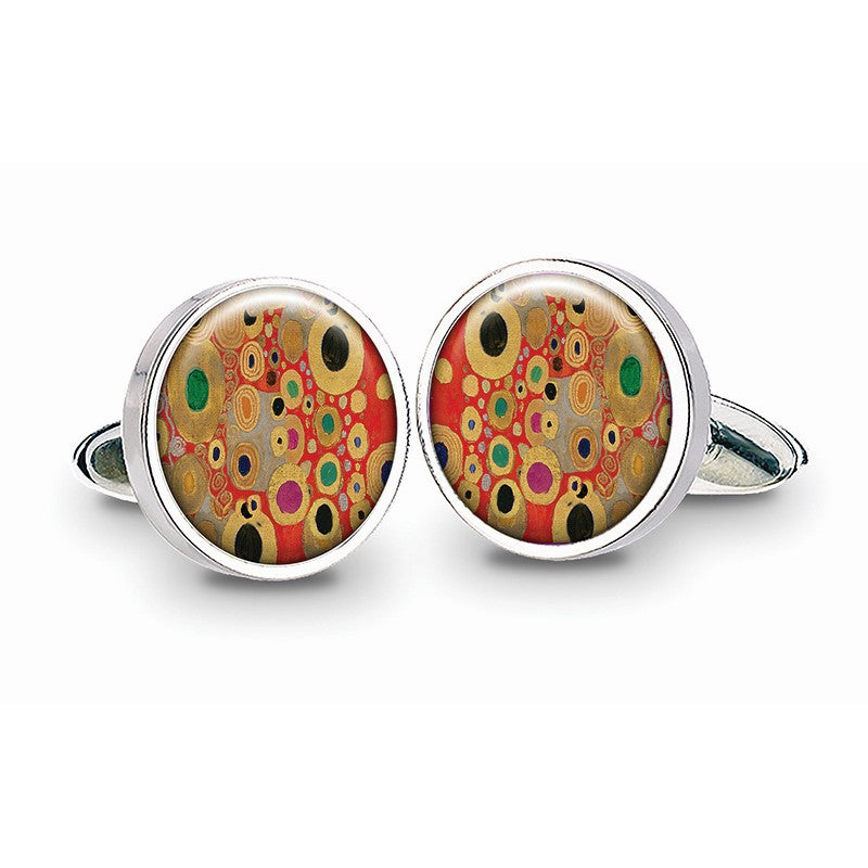 Cufflinks - Klimt Red Tapestry